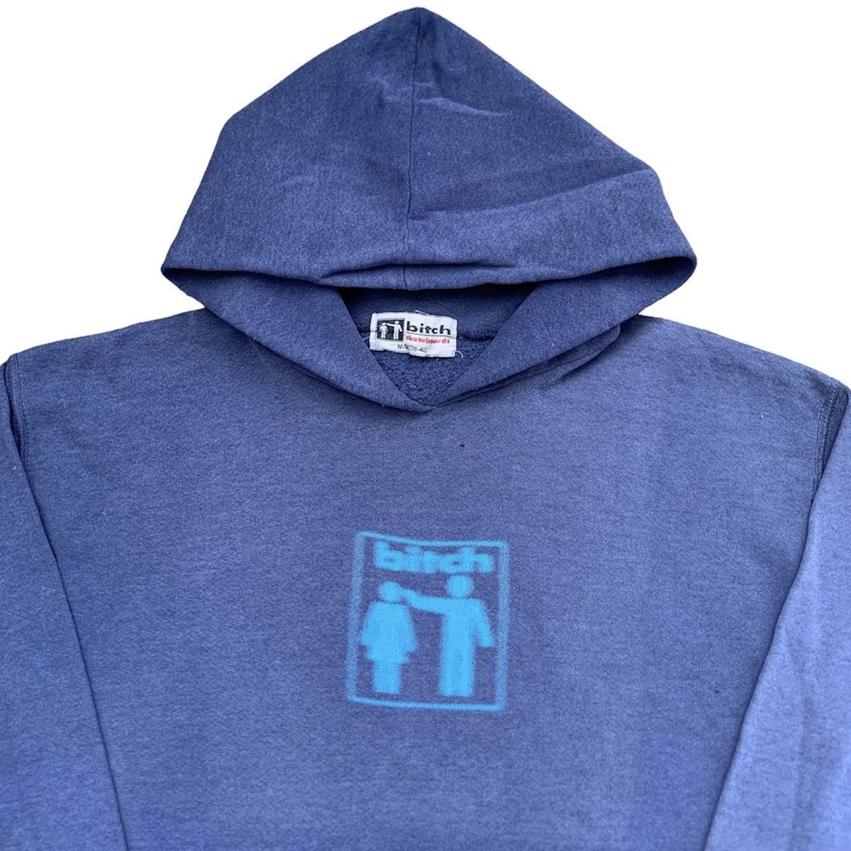 Vintage Vintage 90s BITCH Skateboards Logo Hoodie Size US M / EU 48-50 / 2 - 4 Thumbnail