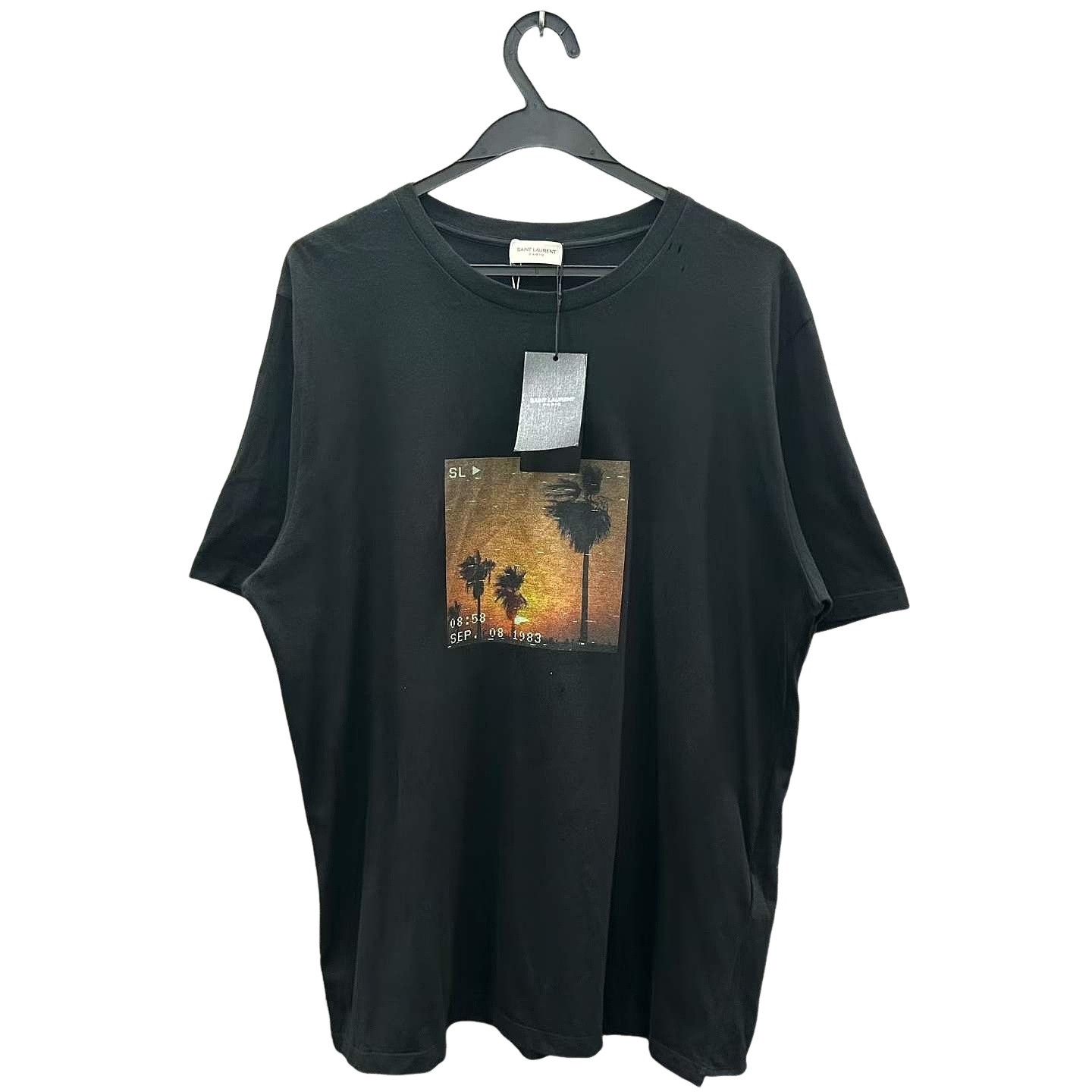 Hedi Slimane × Saint Laurent Paris FW'16 Skeleton Print T-shirt