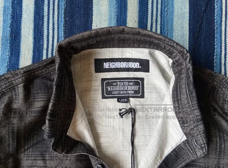 Neighborhood Neighborhood UGG Plaid Oil Painting Shirt - Joint Collar S Size US L / EU 52-54 / 3 - 4 Thumbnail