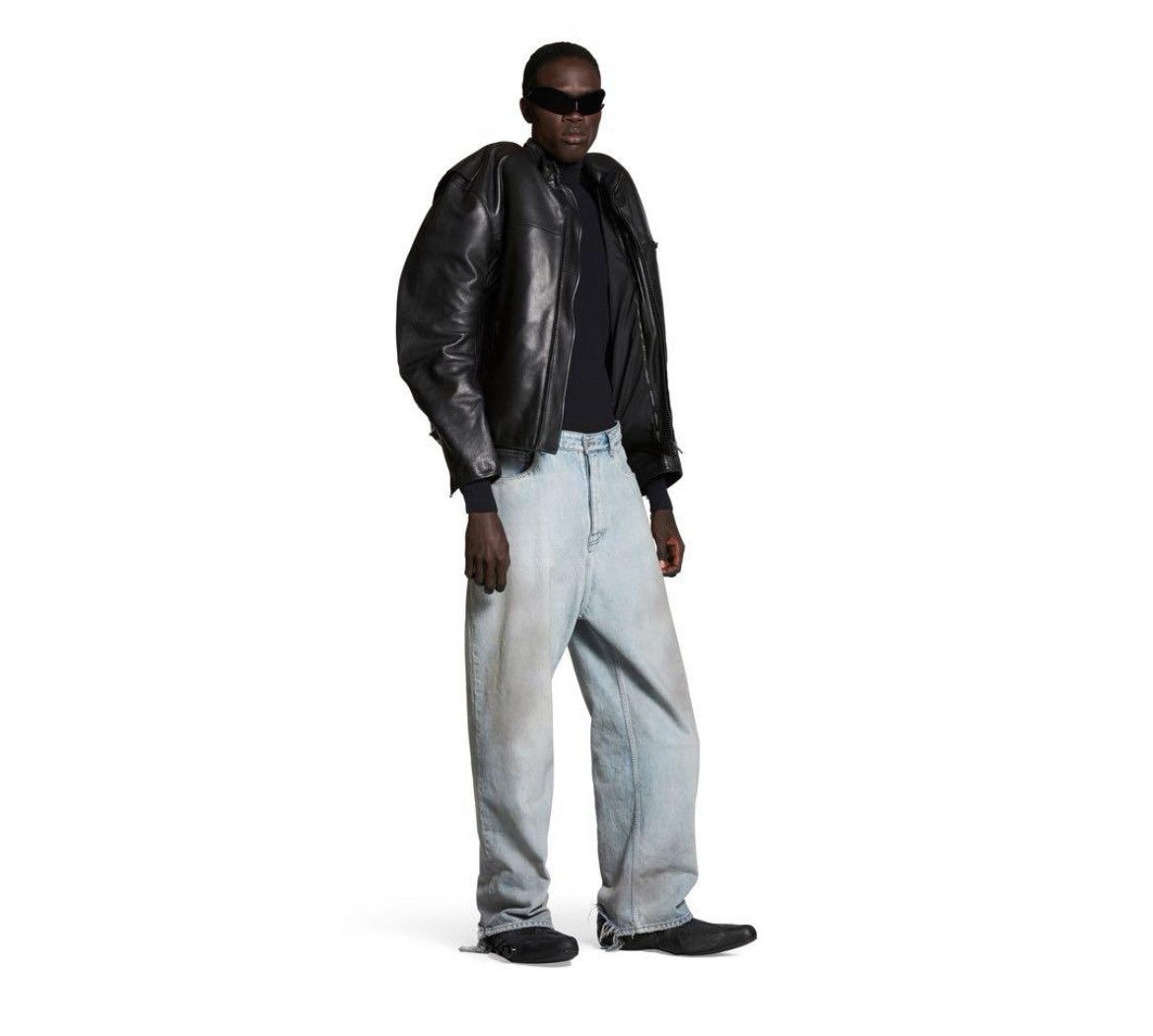 Balenciaga BALENCIAGA DIRTY BLUE BAGGY PANTS Size US 34 / EU 50 - 3 Thumbnail