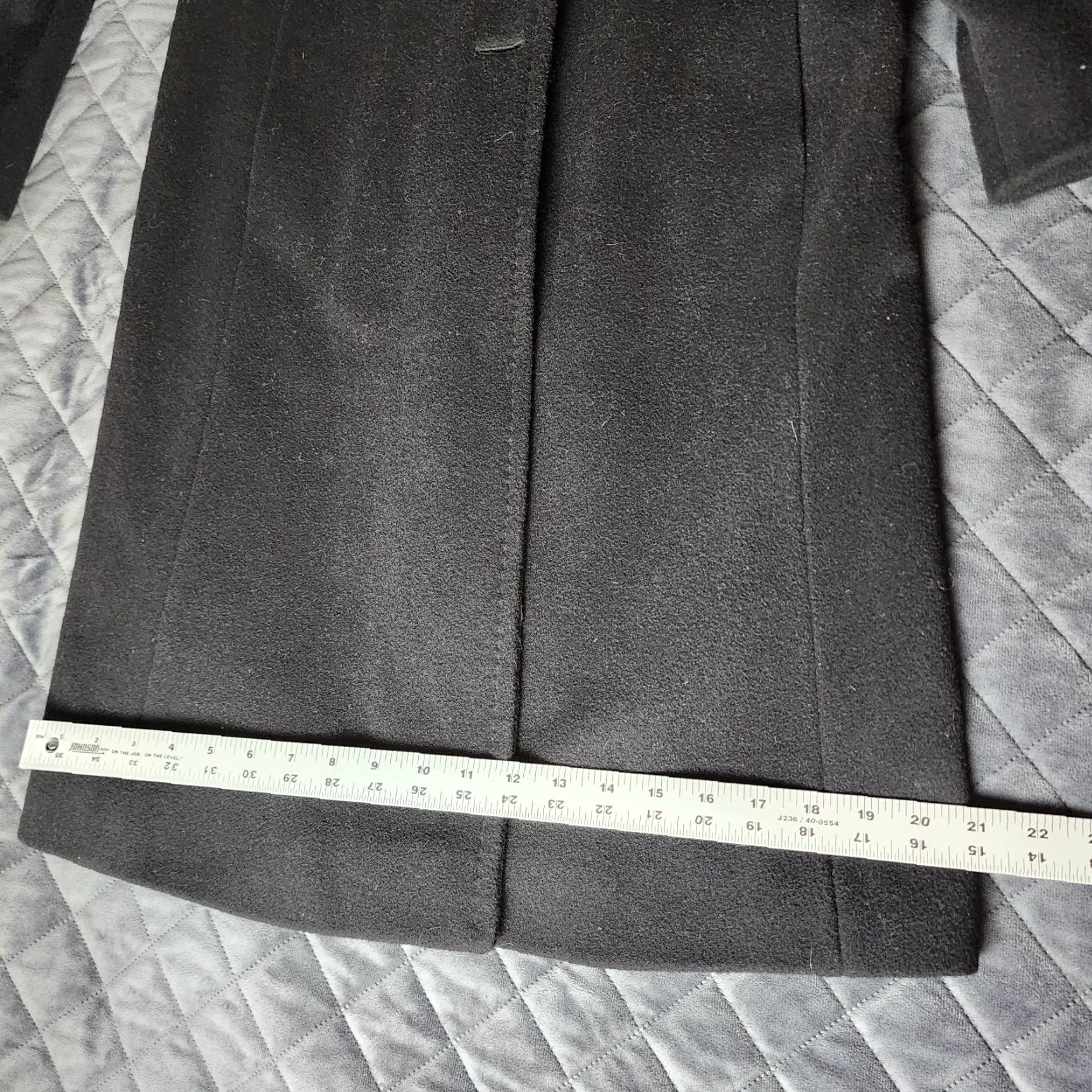 Doublet VINTAGE Ellen Tracy Jacket Overcoat Double-Breasted Cotton Black Long Coat Women 8 Adult Regular Size M / US 6-8 / IT 42-44 - 6 Thumbnail