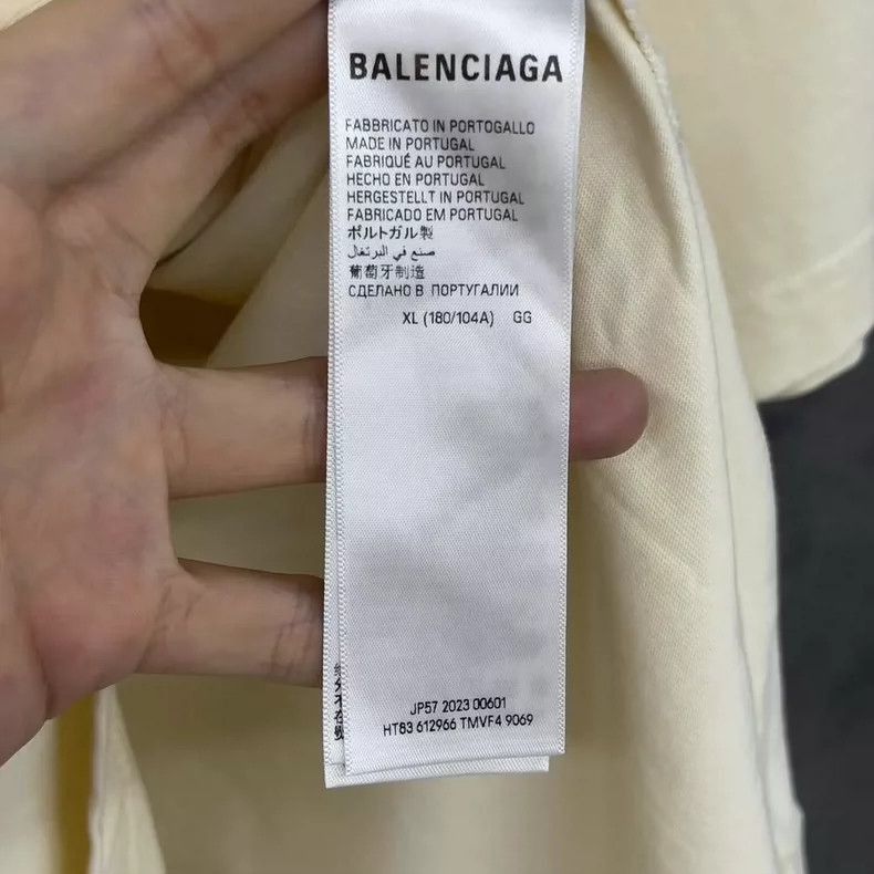 Balenciaga Balenciaga Logo Short Sleeve TShirt-2506 Size US XL / EU 56 / 4 - 4 Thumbnail