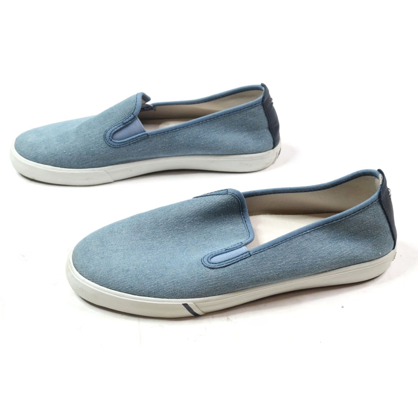 johnnie-O Johnnie-O Stealth Sneakers Light Blue Slip-On Canvas Casual Low Top Mens 9.5M Size US M / EU 48-50 / 2 - 3 Thumbnail