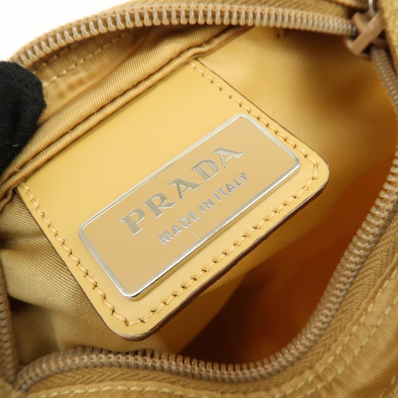 Prada Prada Triangle Logo Nylon Crossbody Bag Tan Size ONE SIZE - 7 Thumbnail