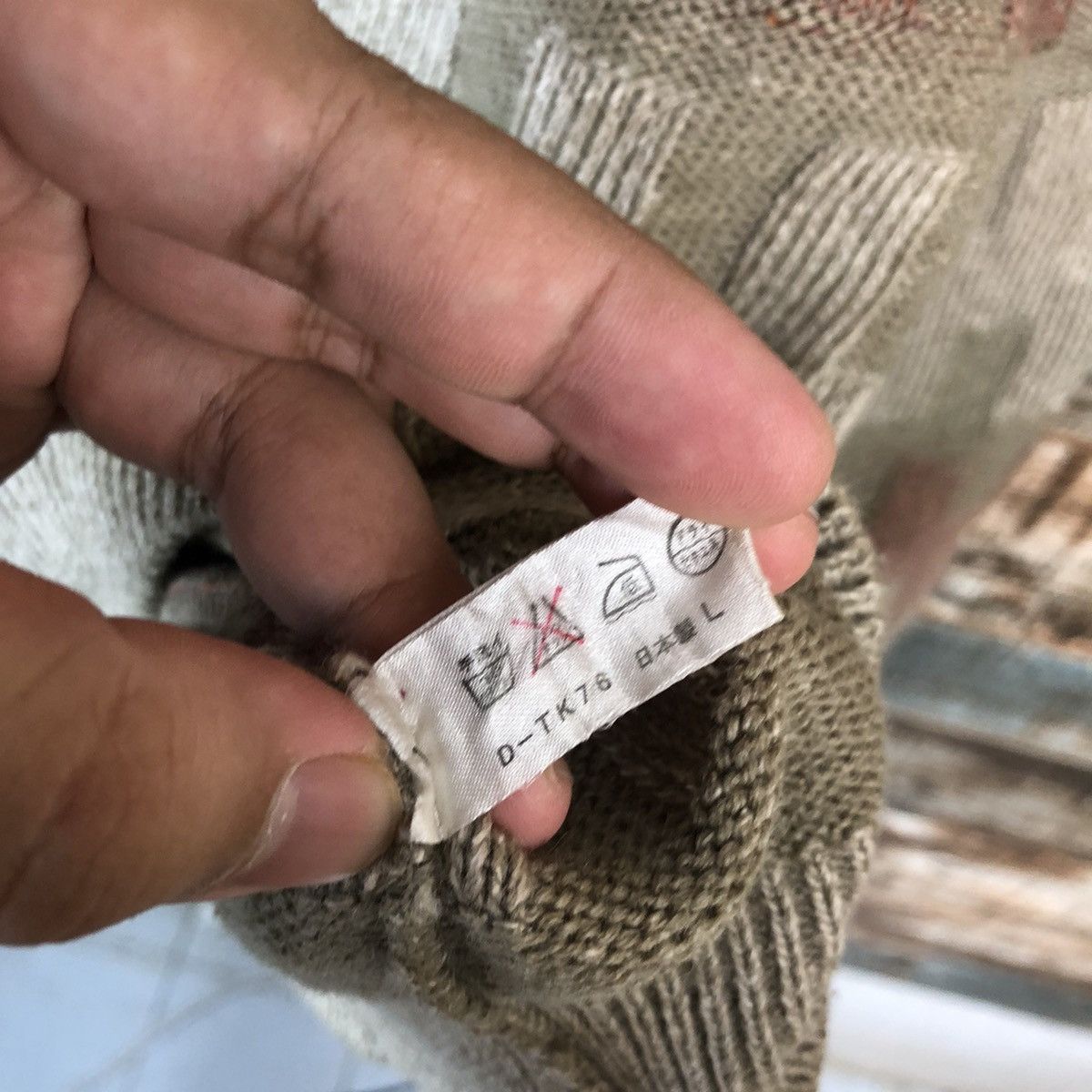Homespun Knitwear × Japanese Brand DL Rovello made in japan checkered Brown Knitwear #C171 Size US L / EU 52-54 / 3 - 11 Thumbnail
