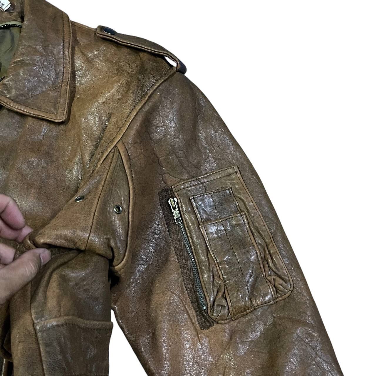 Leather Vintage Leather Bomber Jacket Size US M / EU 48-50 / 2 - 5 Thumbnail