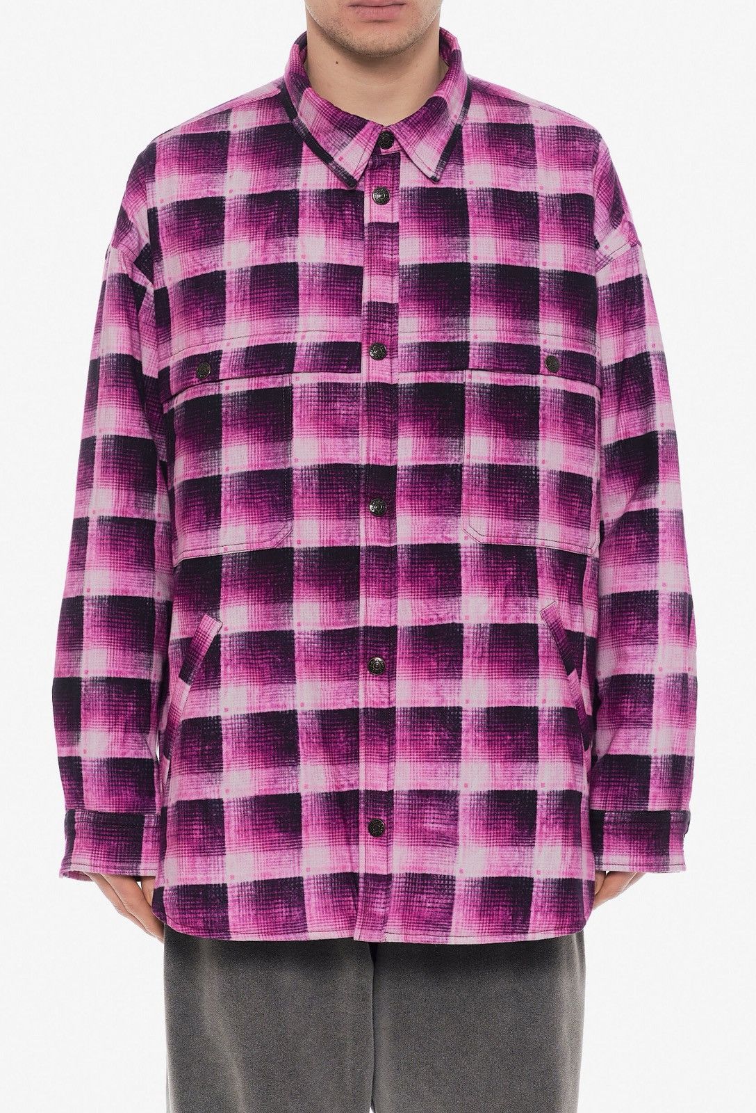 Acne Studios Last Acne Studios Check Cotton Flannel Shirt Jacket Size US L / EU 52-54 / 3 - 1 Thumbnail