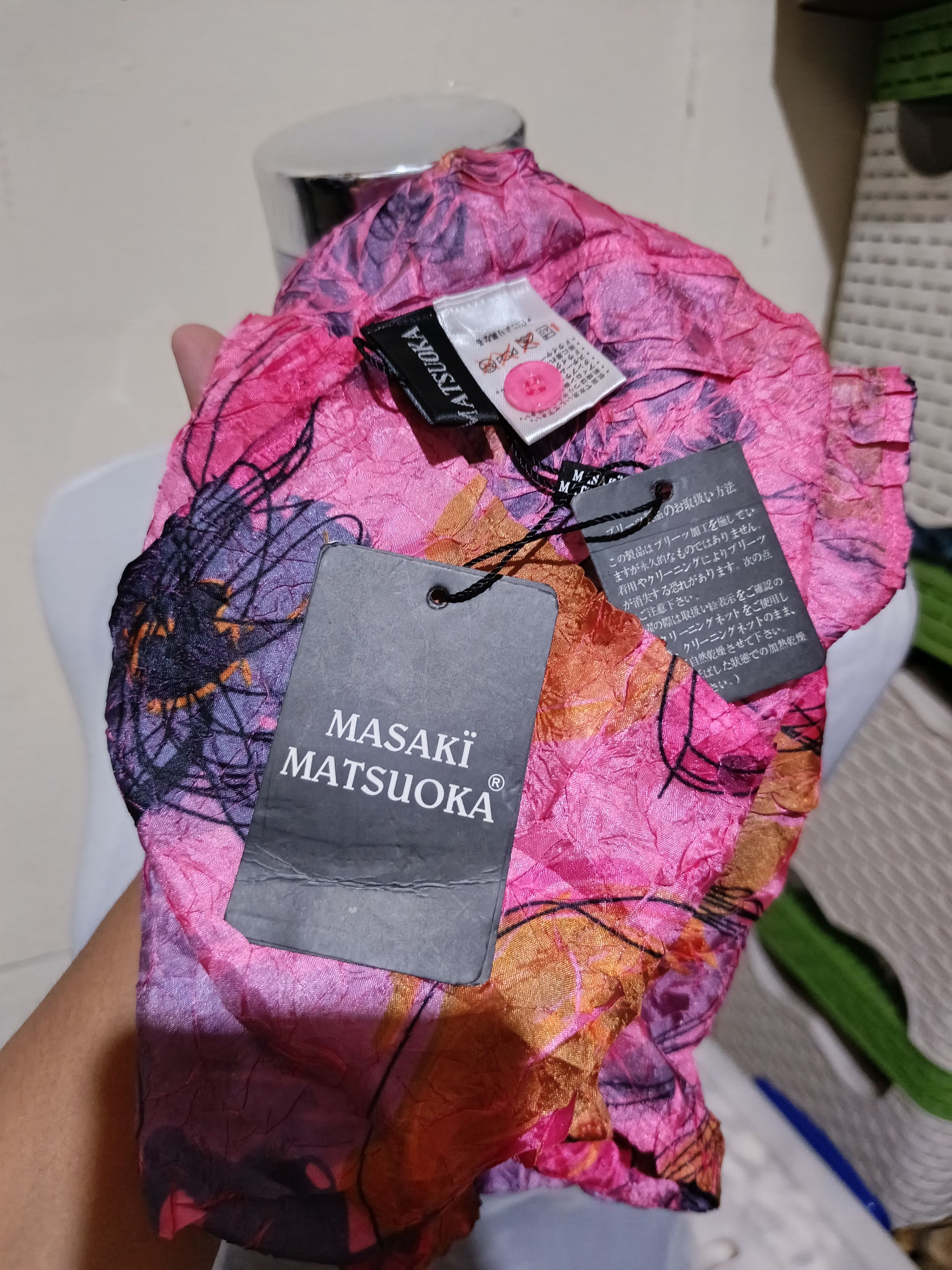Japanese Brand Masaki Matsuoka crumpled pleats Size M / US 6-8 / IT 42-44 - 7 Thumbnail