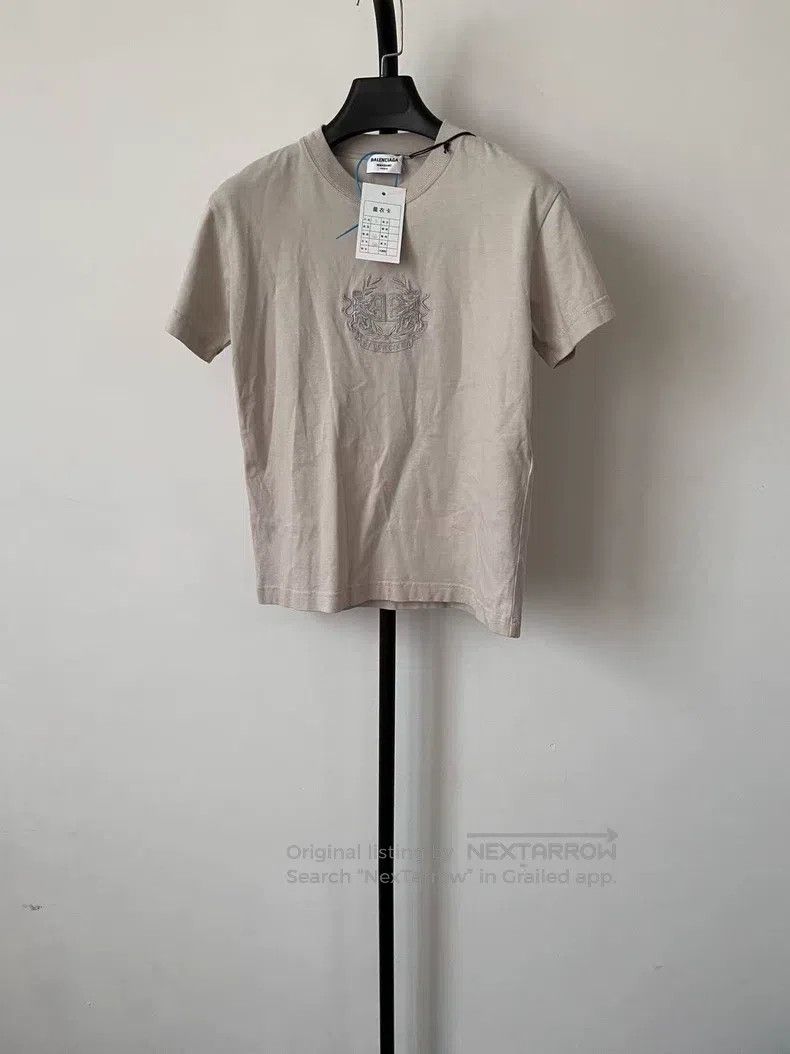 Balenciaga Balenciaga Logo Print Slim Fit Round Neck Short Sleeve T-S Size US S / EU 44-46 / 1 - 1 Thumbnail