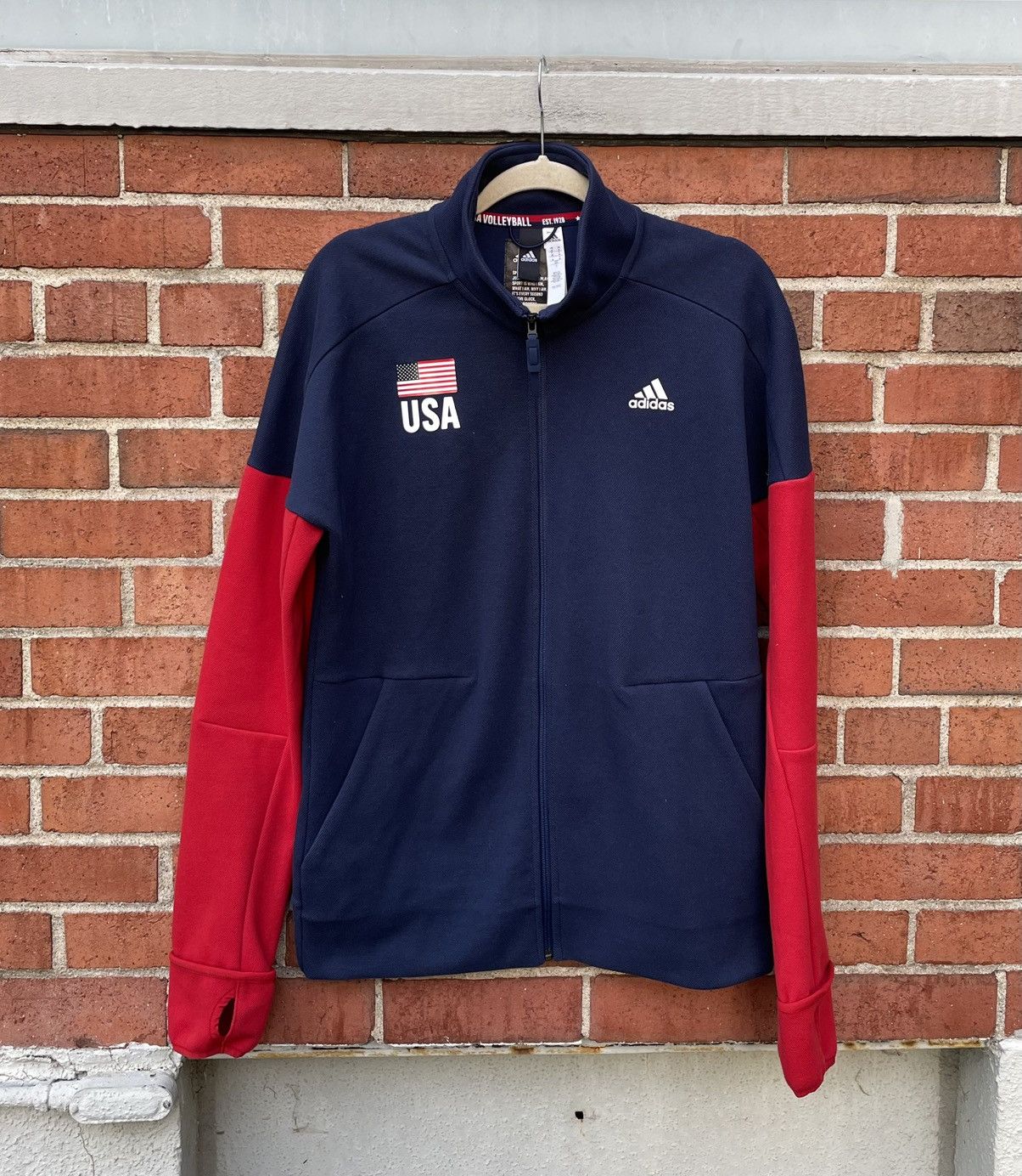 Adidas Adidas Team USA Track Jacket - Men’s Size M Full Zip Size US M / EU 48-50 / 2 - 1 Thumbnail