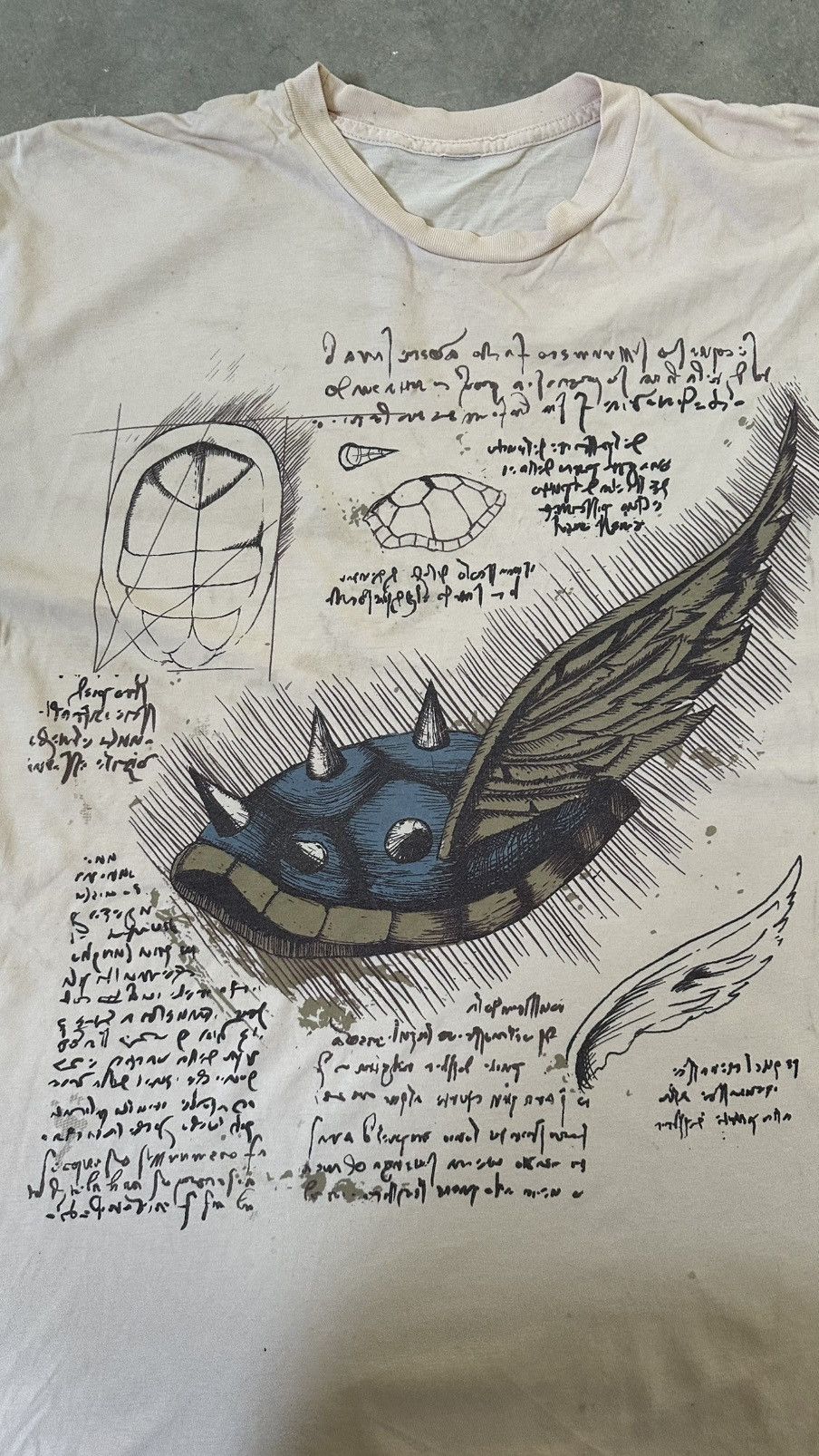 Arts & Science VINTAGE TURTLE ART DA VINCI TEE Size US L / EU 52-54 / 3 - 5 Thumbnail