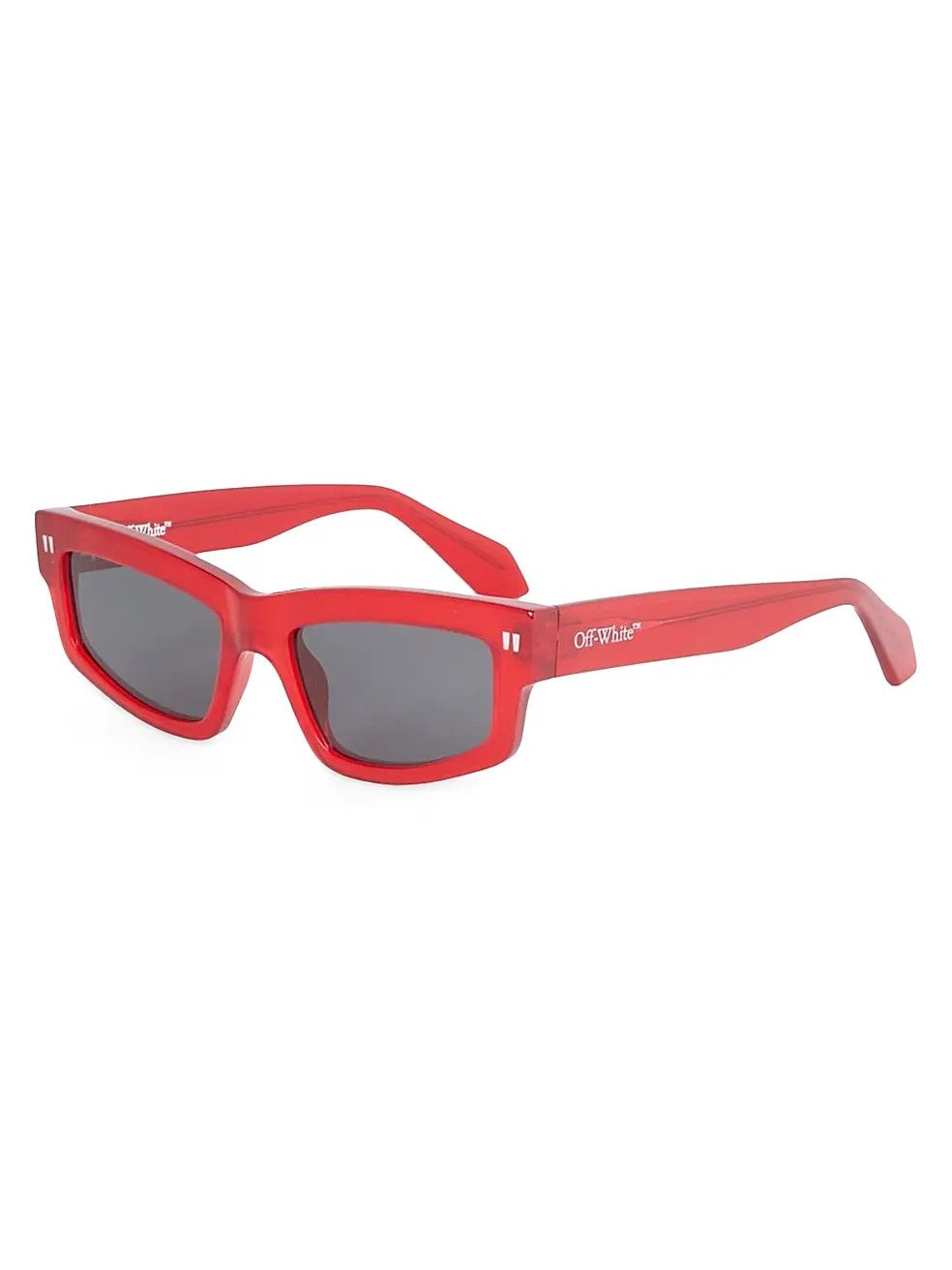os11x0825 Size: OS / Miramar 54MM Shield Sunglasses in Red
