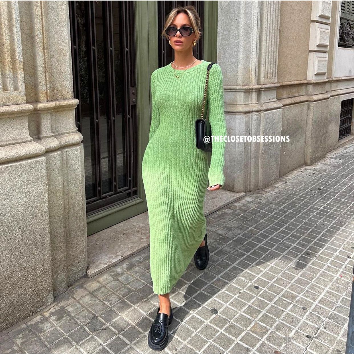 green emerald velvet dress MANGO Olive Green Green Asymmetric Ribbed Knit Dress UK S