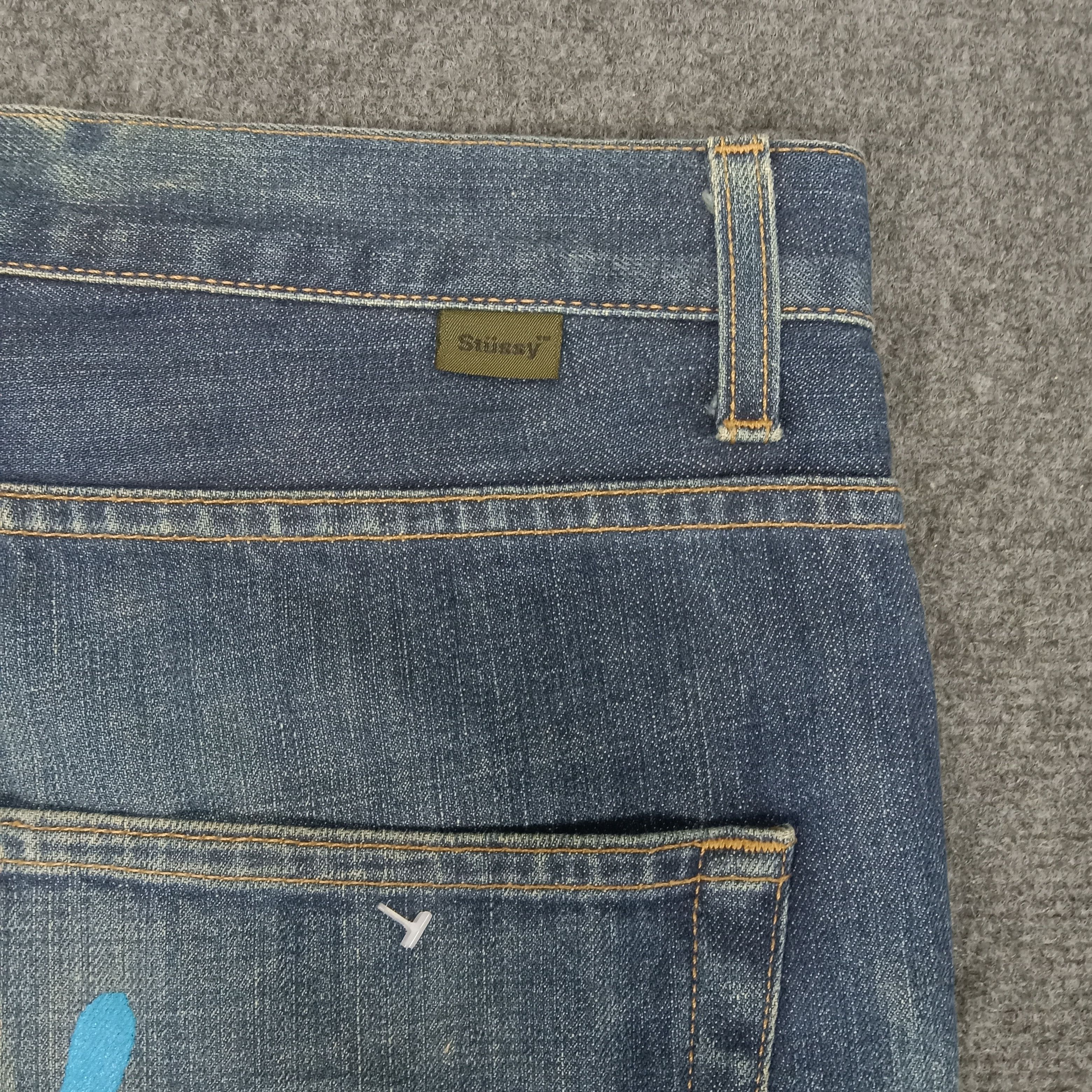Stussy × Vintage Stussy Streetwear Japanese Style Custom Jeans Size US 37 - 3 Thumbnail