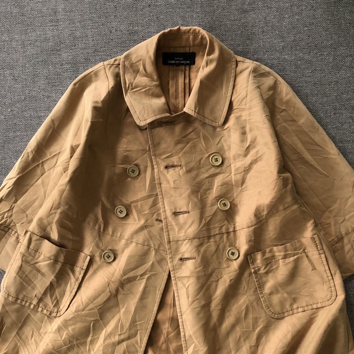 Tricot Comme des Garcons Tricot COMME Des GARCONS Double Breasted Trench Coat Size M / US 6-8 / IT 42-44 - 5 Thumbnail