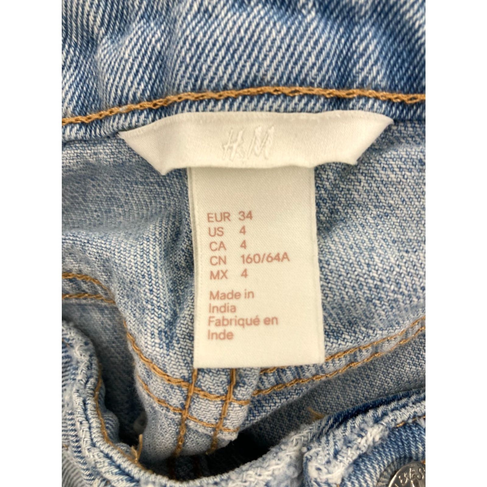 H&M H&M Jean Skirt Womens 4 Distressed NWT Size 27" / US 4 / IT 40 - 7 Thumbnail