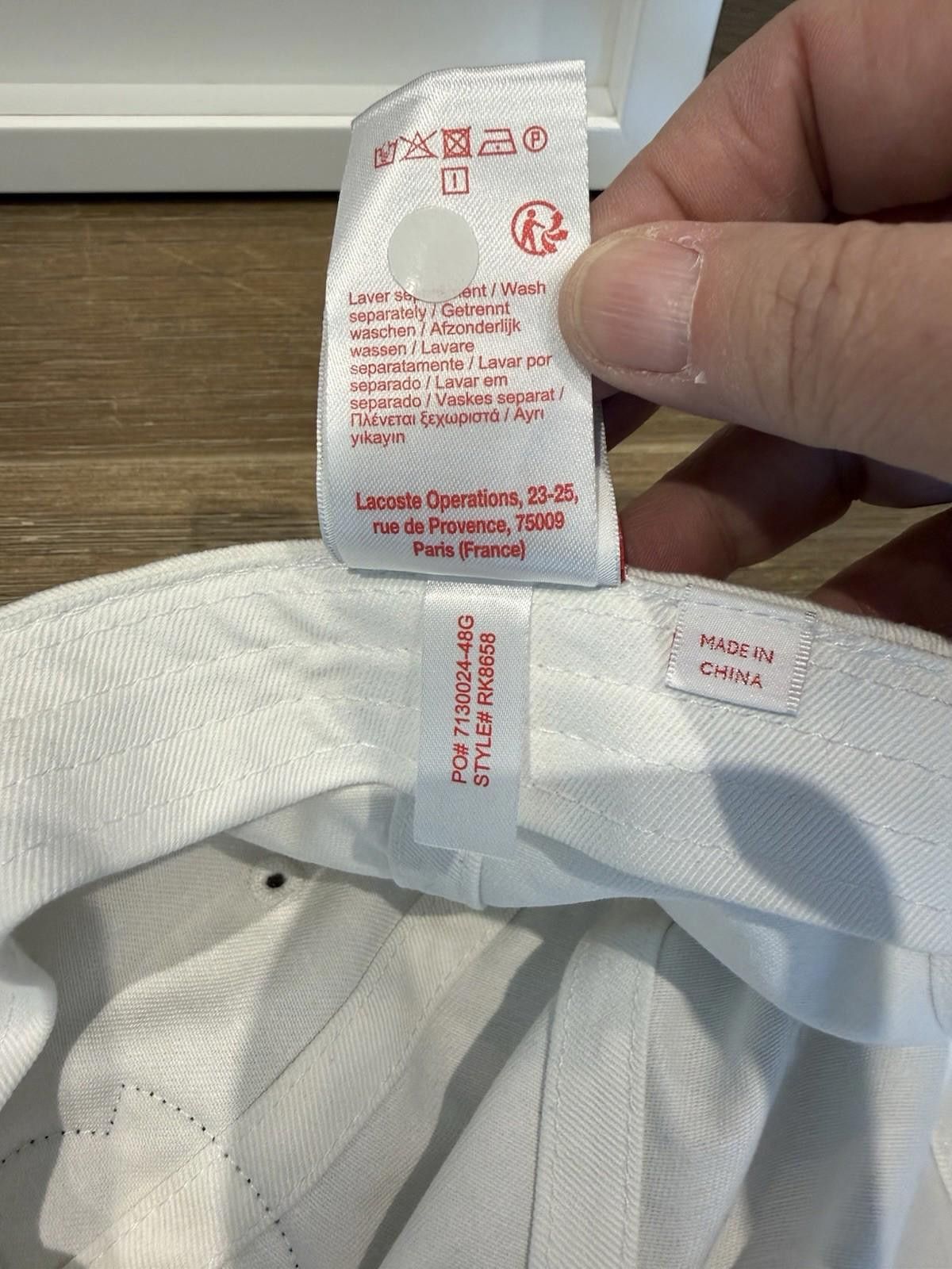 Supreme Supreme Lacoste 6-panel Hat White SS18 Size ONE SIZE - 5 Thumbnail