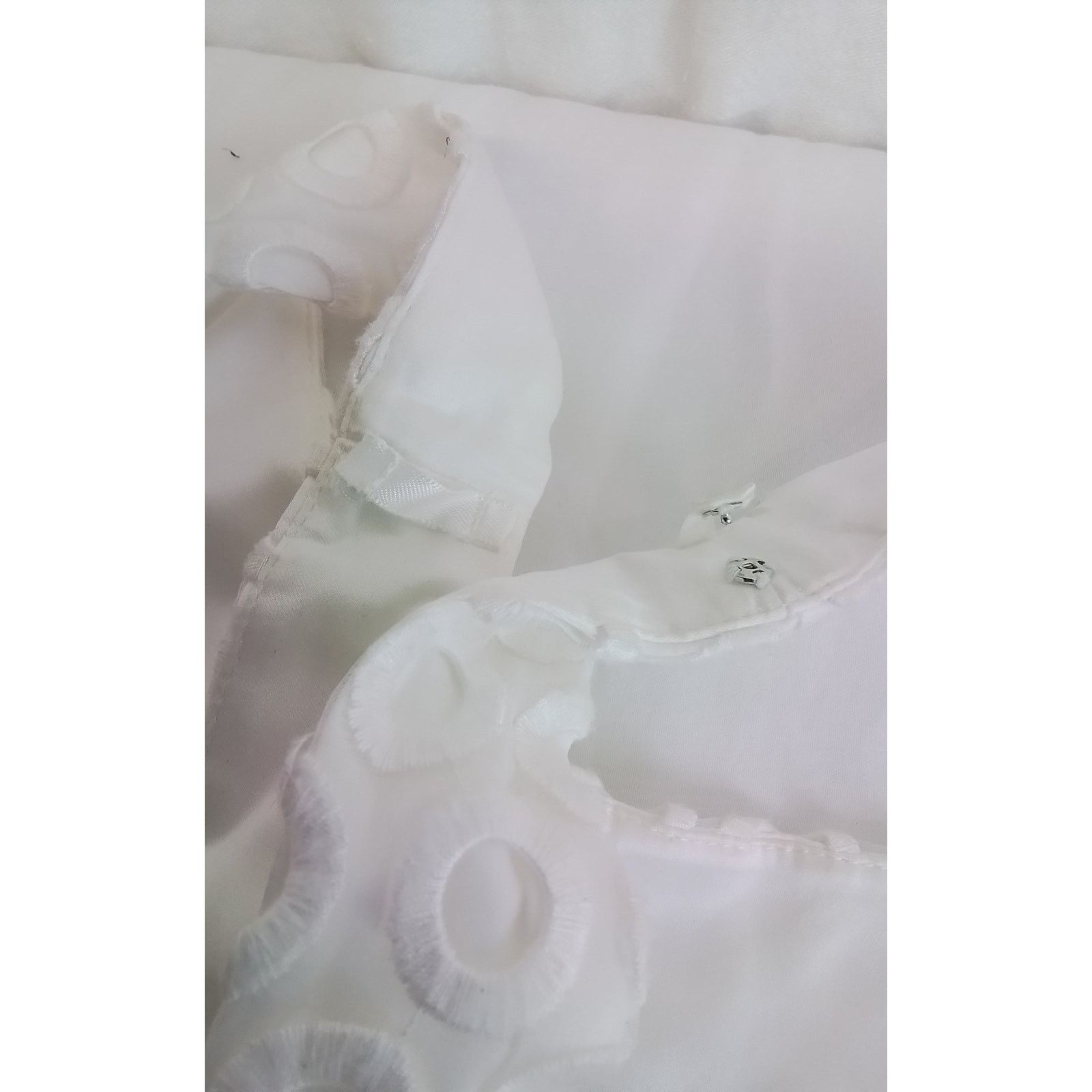 Lilly Pulitzer Lilly Pulitzer Mini Dress Women's 6 White Eyelet Sleeveless Size M / US 6-8 / IT 42-44 - 8 Thumbnail