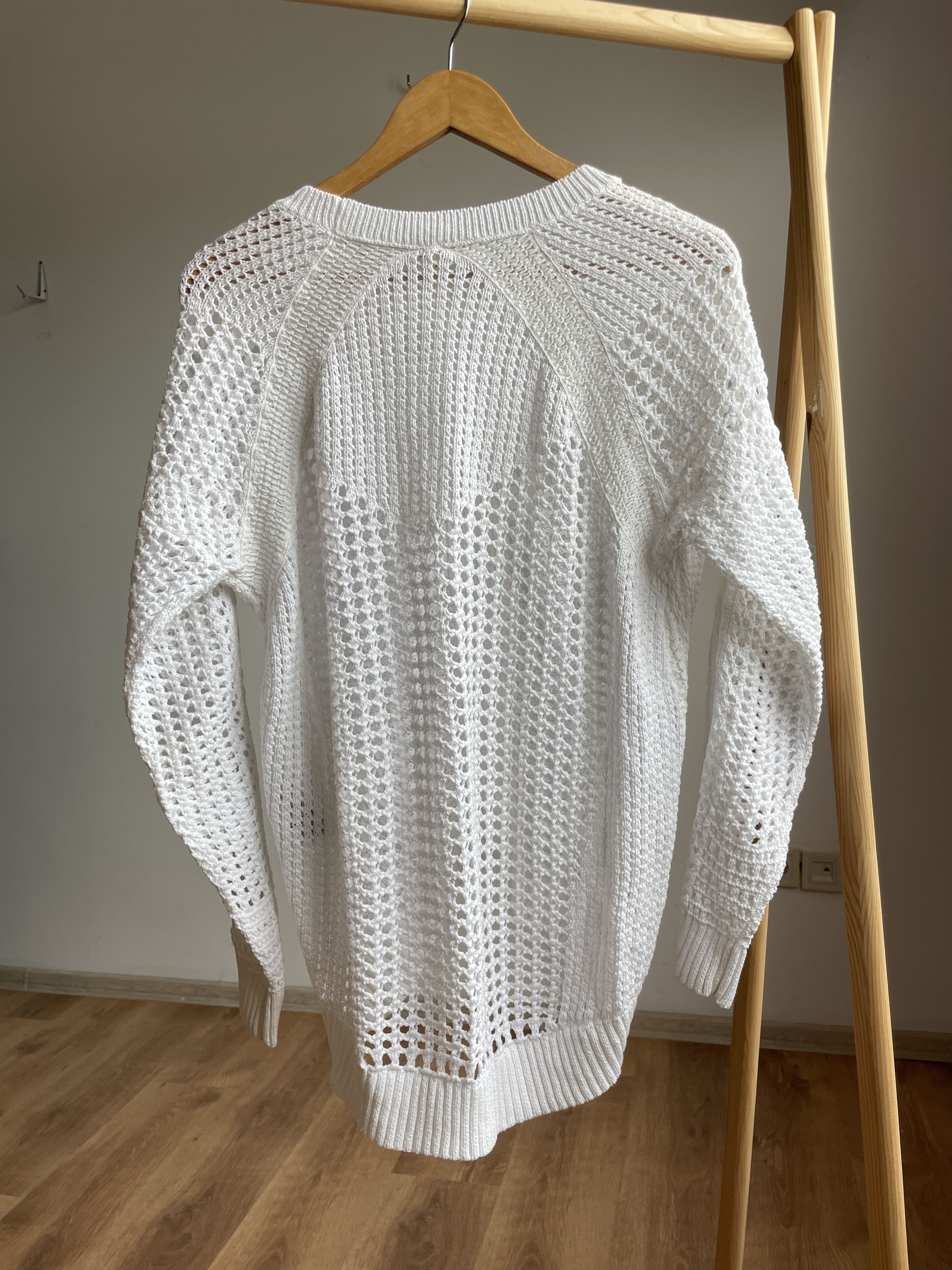 Maje Maje Mazet Crocheted Open Knit Cotton Sweater Size M / US 6-8 / IT 42-44 - 2 Thumbnail