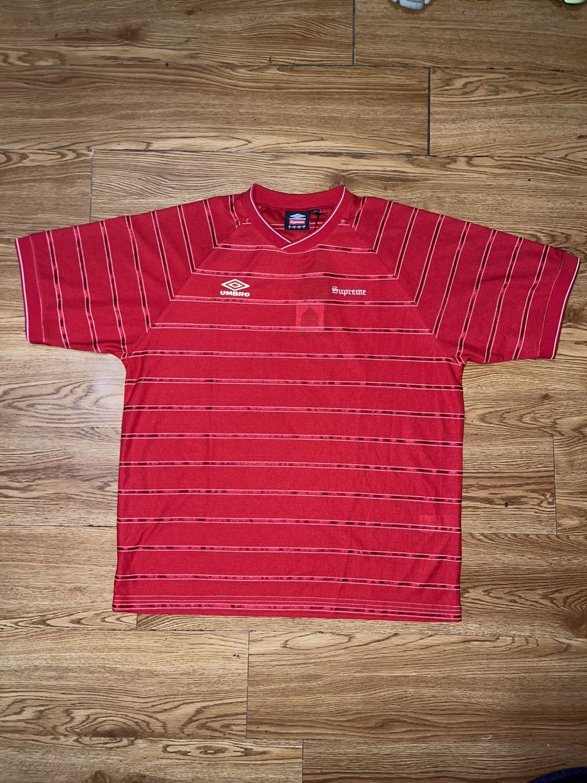 トップス Supreme Umbro Stripe Soccer Jersey L Supreme Umbro Stripe Soccer Jersey Black | eBay