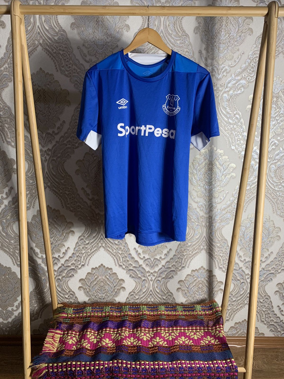 Pre-owned Soccer Jersey X Umbro Vintage Umbro Everton Soccer Jersey Y2k Drill Retro 90's In Blue