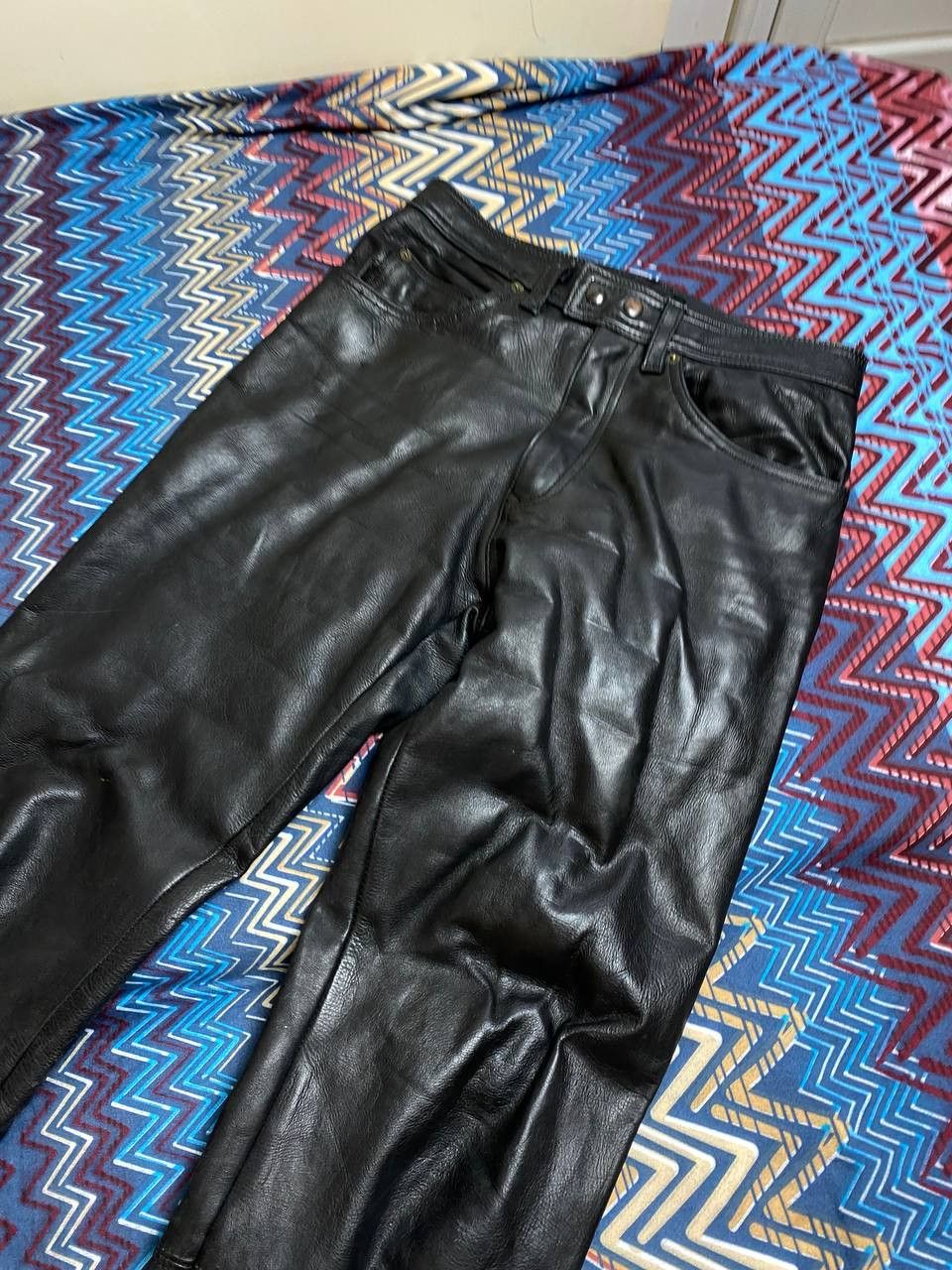 Leather × Vintage Vintage Echtes Leder bondage leather pants Size US 32 / EU 48 - 12 Thumbnail