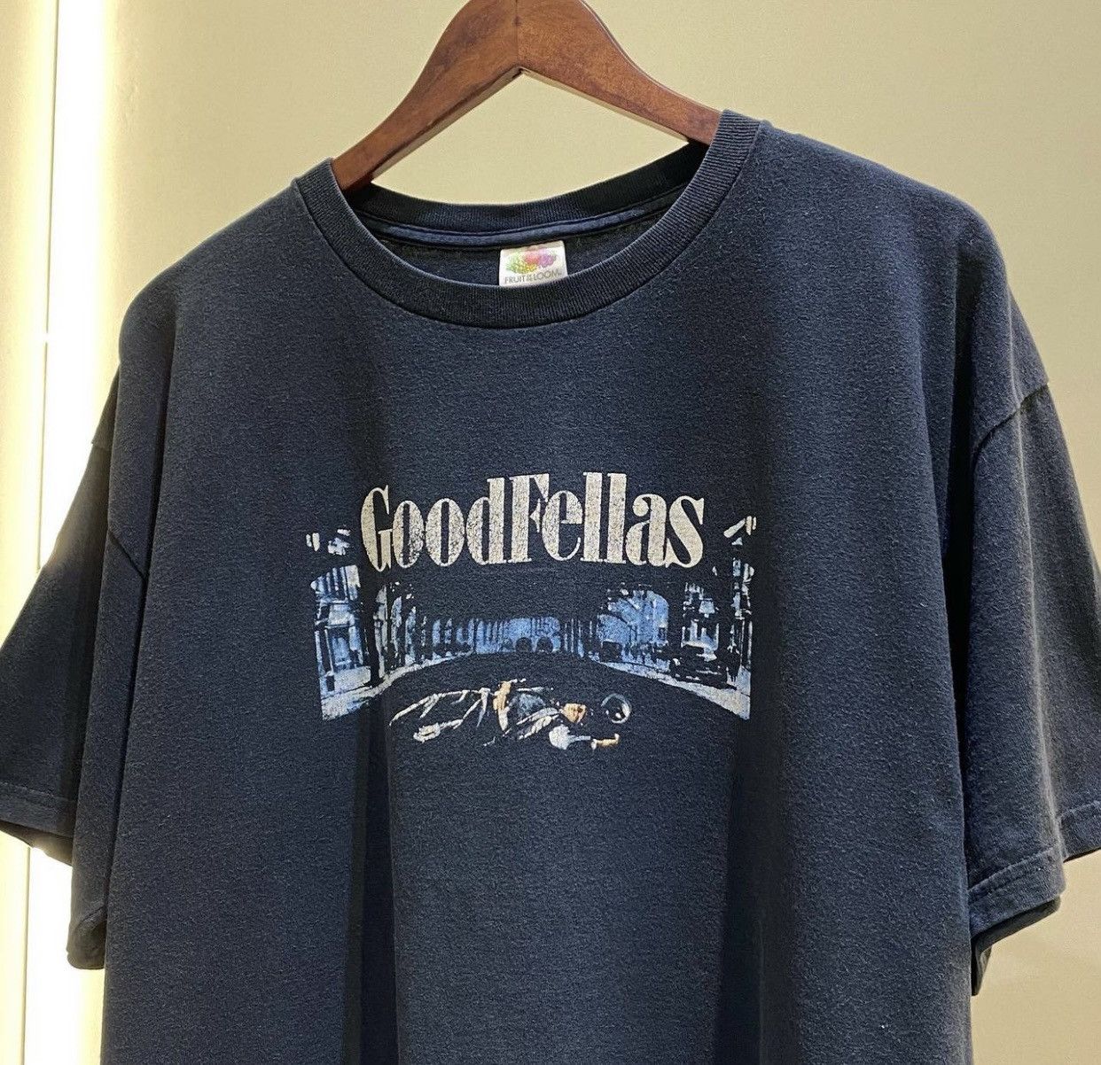 image of Vintage Goodfellas Movie Tee( Robert Deniro ) in Black, Men's (Size XL)