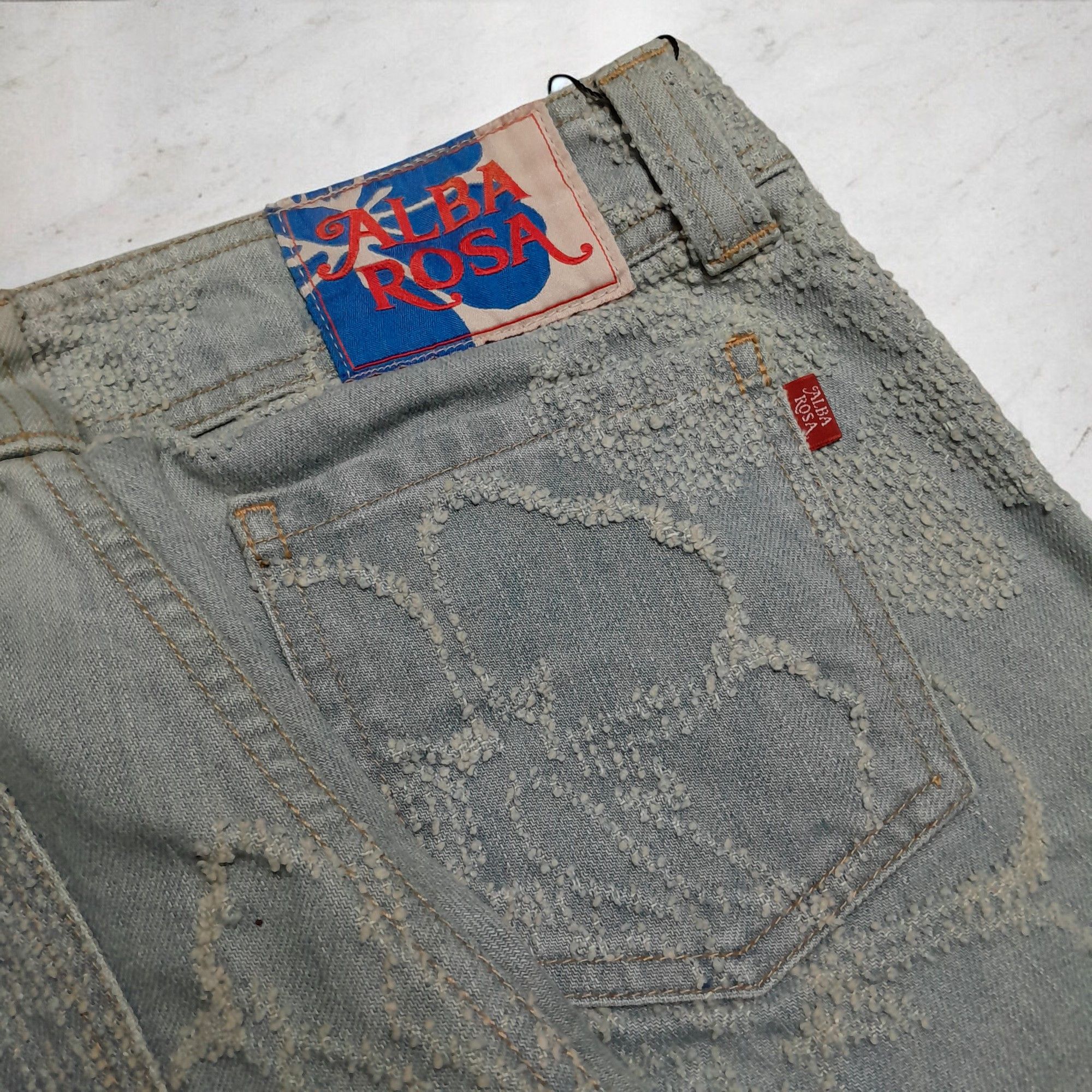 Japanese Brand × Tornado Mart Alba Rosa Pattern Flare Jeans Size US 30 / EU 46 - 9 Thumbnail