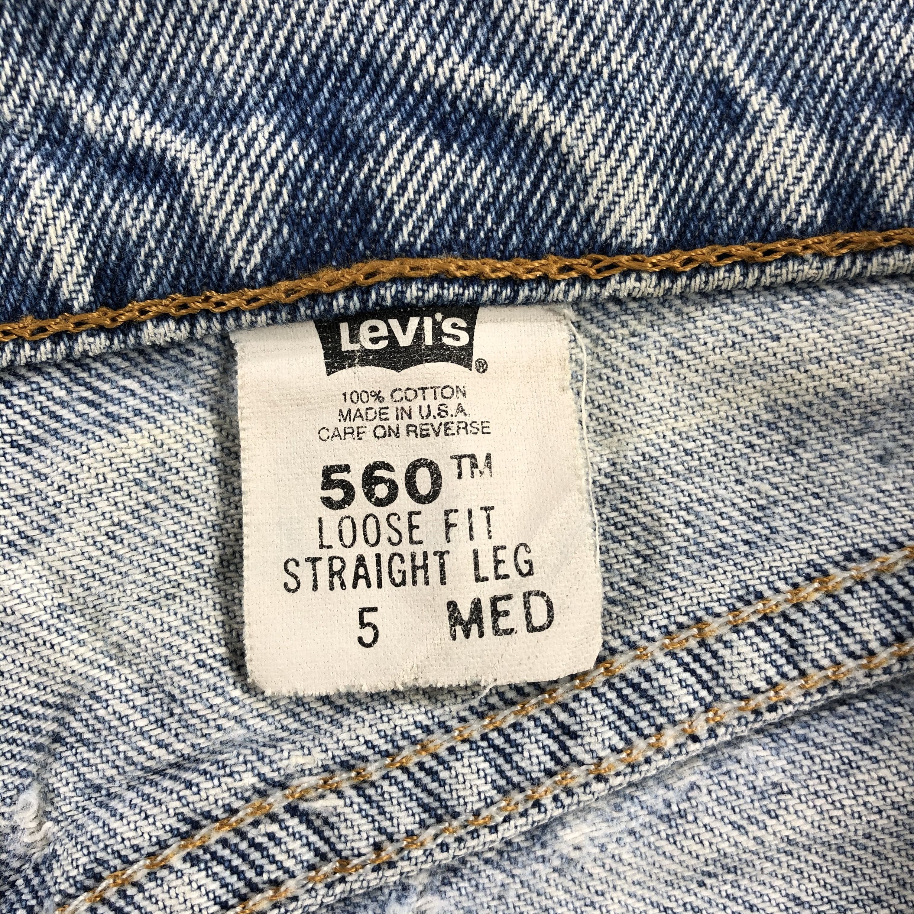 Levi's Vintage 90s Light Wash Levis 560 Jeans-J2043 Size US 28 / EU 44 - 21 Thumbnail