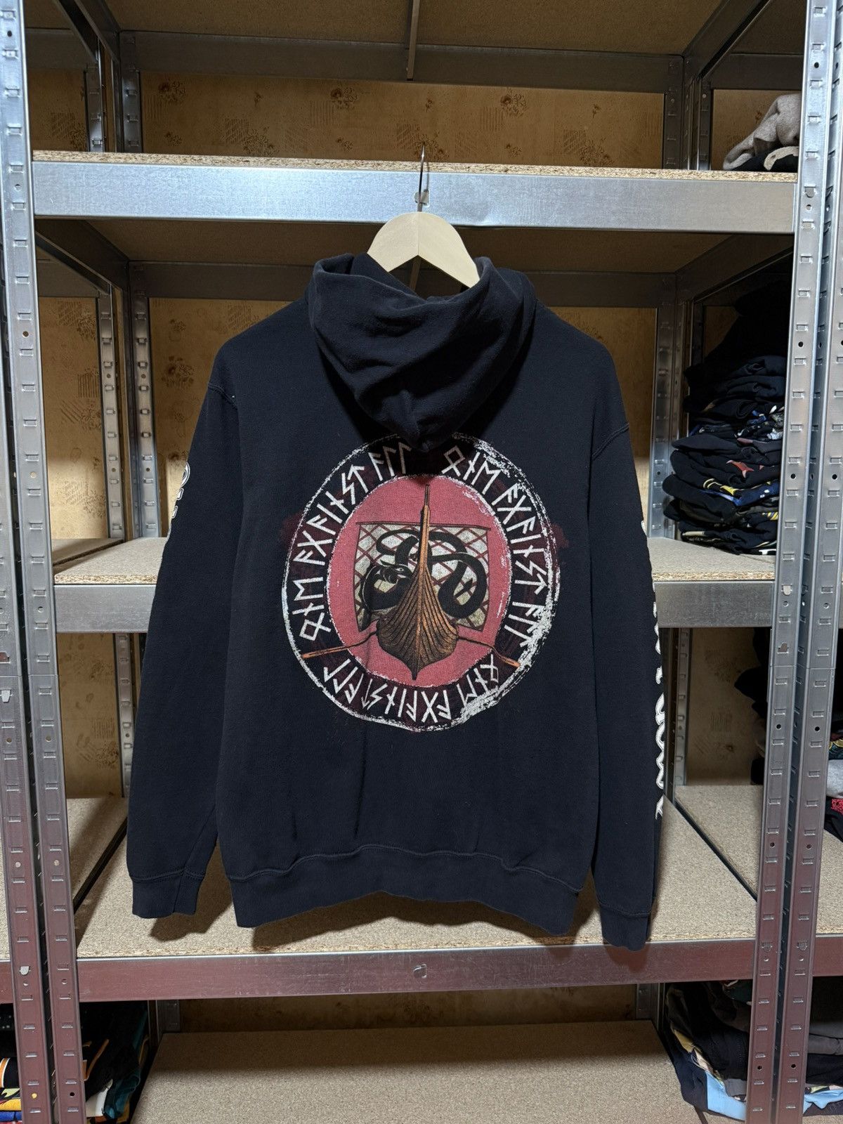 Band Tees × Vintage Vintage 90’s Amon Amarch One Against All Hoodie Y2K Hype Size US L / EU 52-54 / 3 - 2 Thumbnail