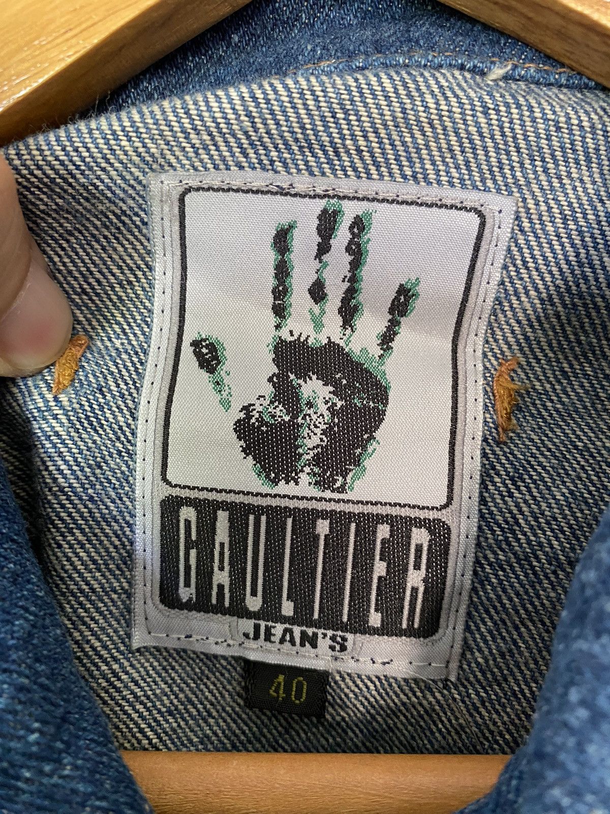 Jean Paul Gaultier 1990s JPG GAULTIER Jeans Hybrid Knit crop jacket Size M / US 6-8 / IT 42-44 - 13 Thumbnail