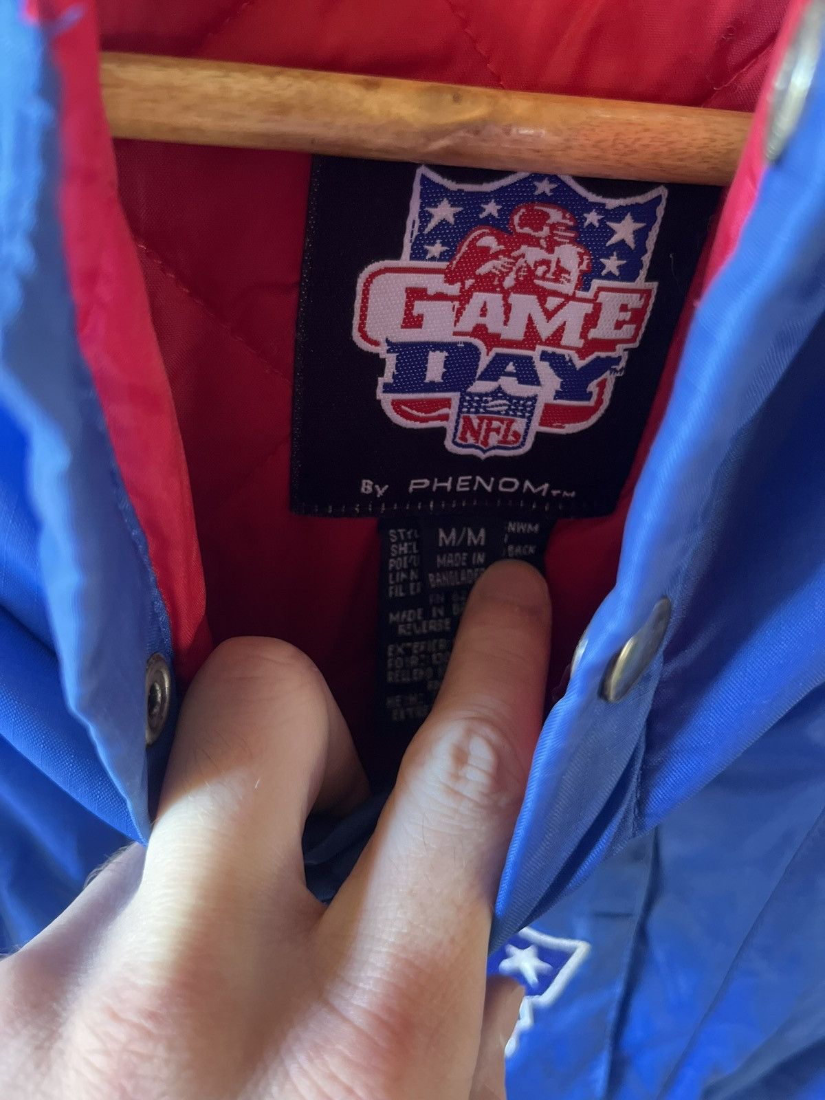 NFL New England Patriots raincoat 200s Size US M / EU 48-50 / 2 - 3 Thumbnail