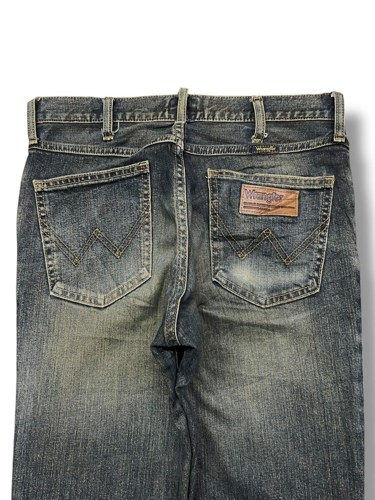 Wrangler Vintage Y2K Wrangler - Faded Mud Wash, Distressed Jeans Size US 31 - 5 Thumbnail