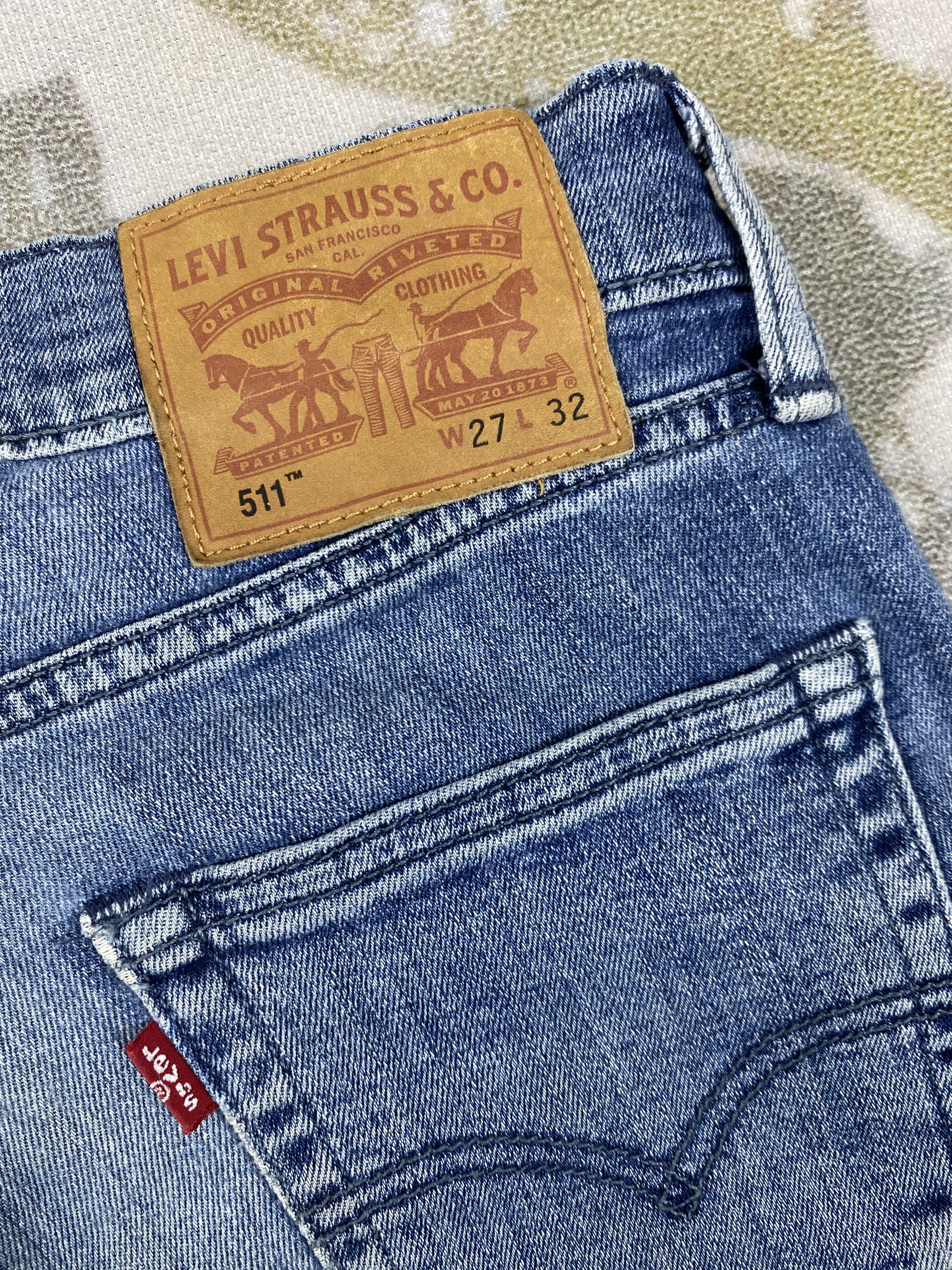 Levi's Distressed Blue Vintage Levi's 511 Jeans 27x29 Denim -SJ199 Size US 27 - 15 Thumbnail