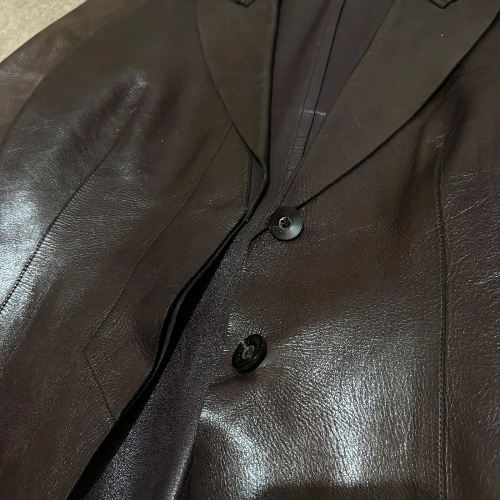 Gucci S/S 1998 Gucci by Tom Ford leather blazer Size S / US 4 / IT 40 - 16 Thumbnail