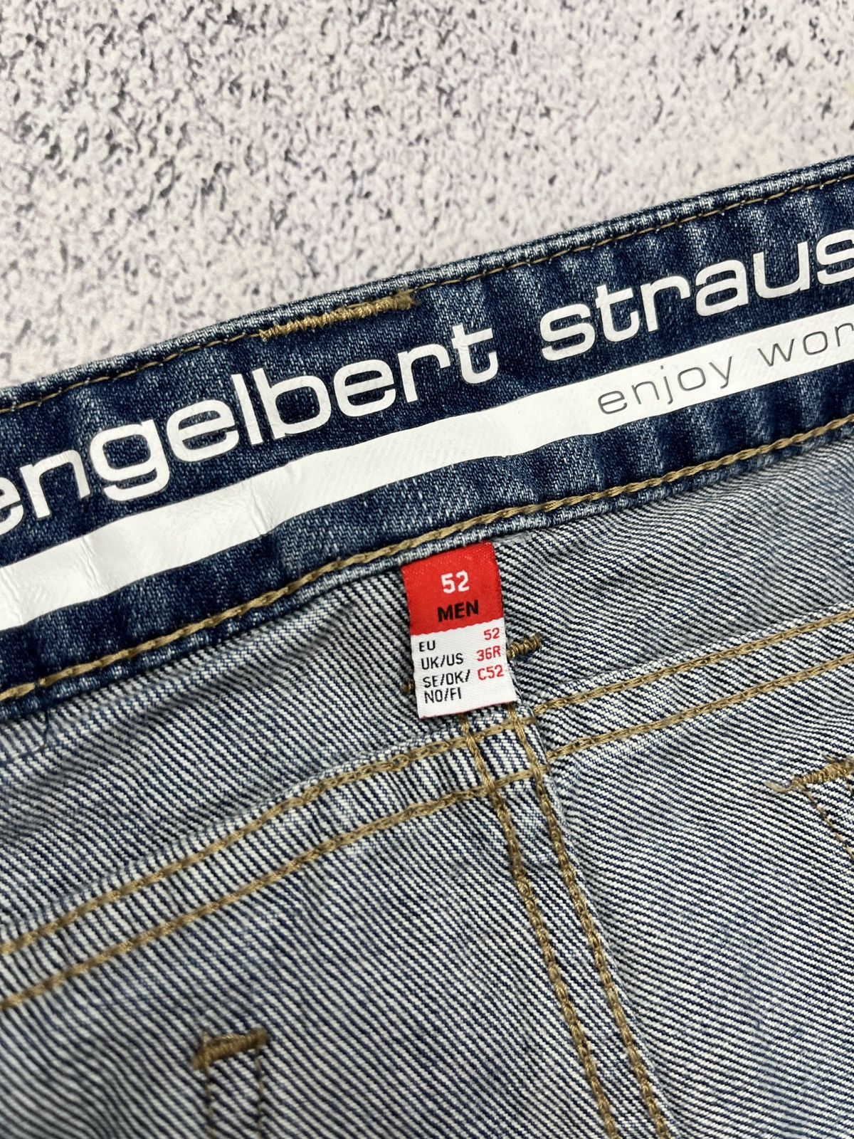 Stewart & Strauss Vintage Engelbert Strauss Workwear Denim Cargo Pants Rare Size US 36 / EU 52 - 9 Thumbnail