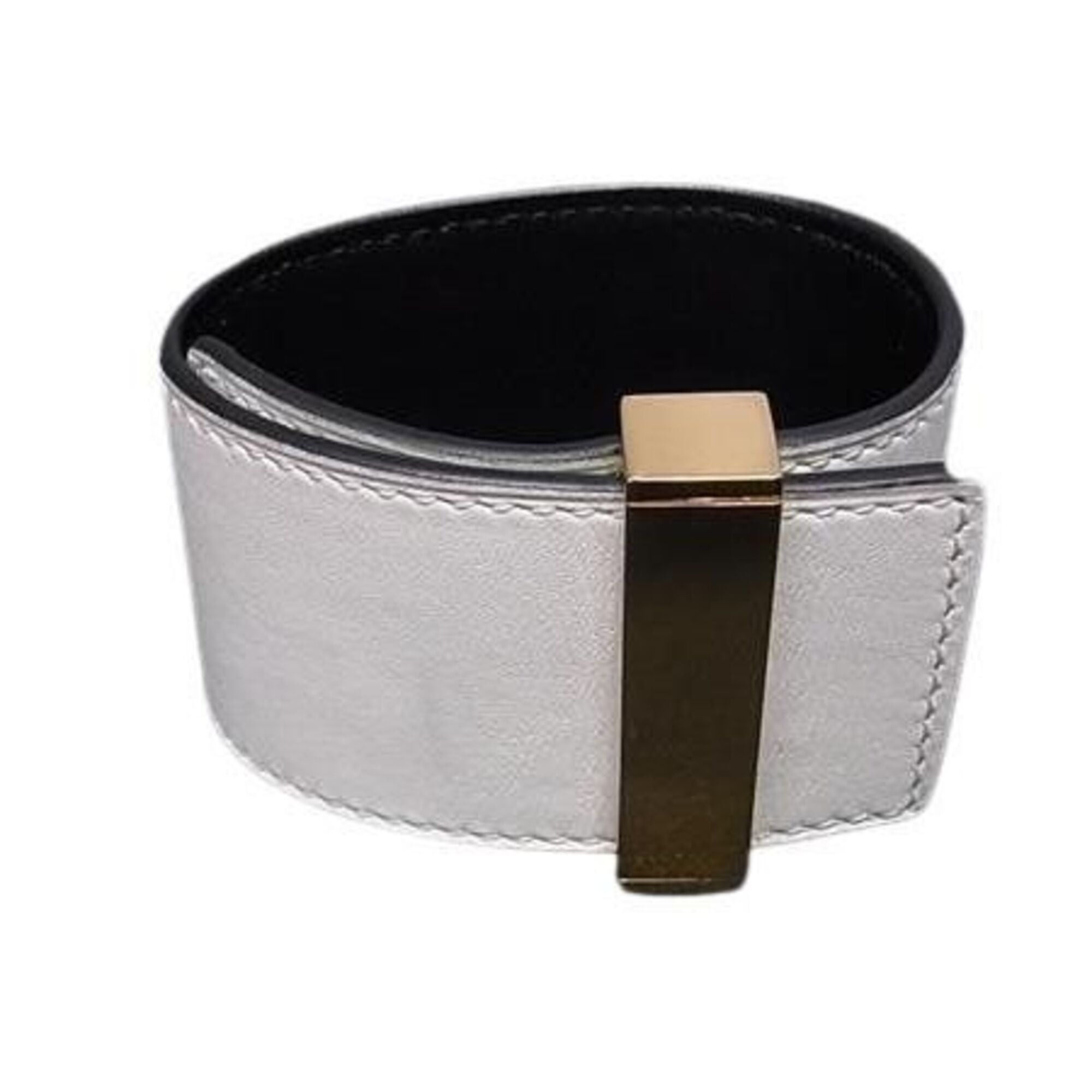 Celine Celine Bracelet White Leather Women's Size ONE SIZE - 1 Thumbnail