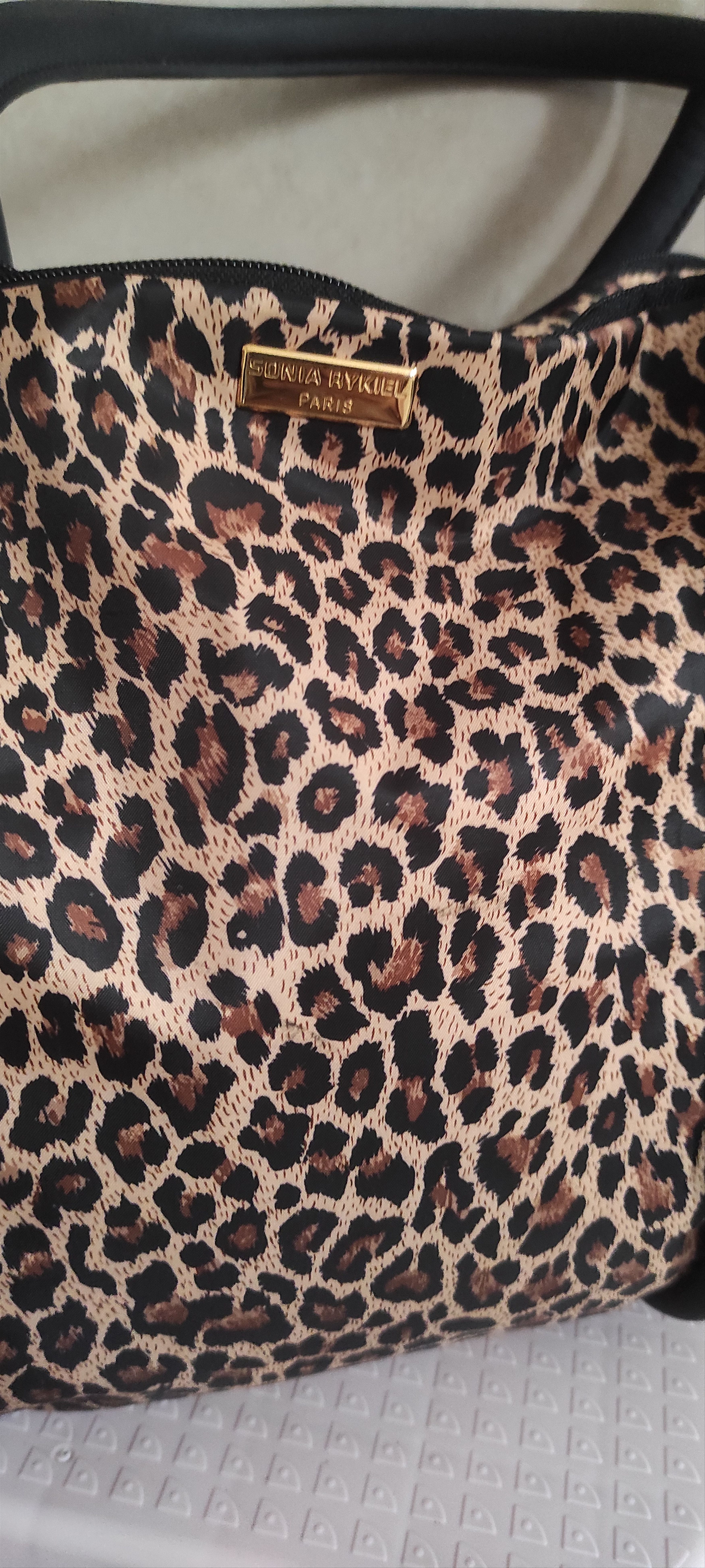 Sonia Rykiel Sonia RYKIEL Paris. Brown Panther Print Nylon Tote Bag Size ONE SIZE - 16 Thumbnail