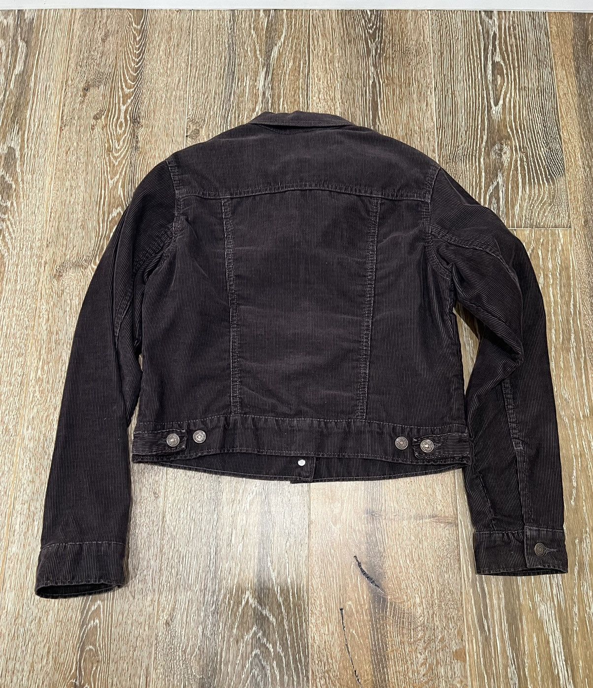 Levi's × Vintage Vintage womens 1996 Levis corduroy cropped trucker jacket Size M / US 6-8 / IT 42-44 - 3 Thumbnail