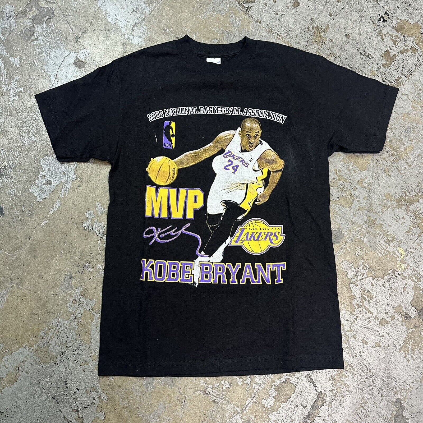 NBA × Nike × Vintage Vintage 2008 Los Angeles Lakers Kobe Bryant NBA MVP T-Shirt Size US M / EU 48-50 / 2 - 3 Thumbnail