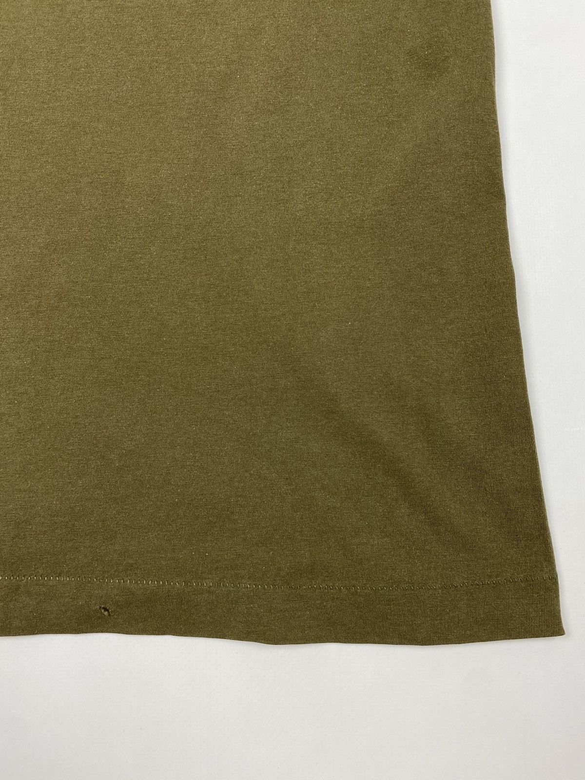 Vintage 1990’s Vintage Blank Olive Green Single Stitch Boxy Tee Size US M / EU 48-50 / 2 - 7 Thumbnail