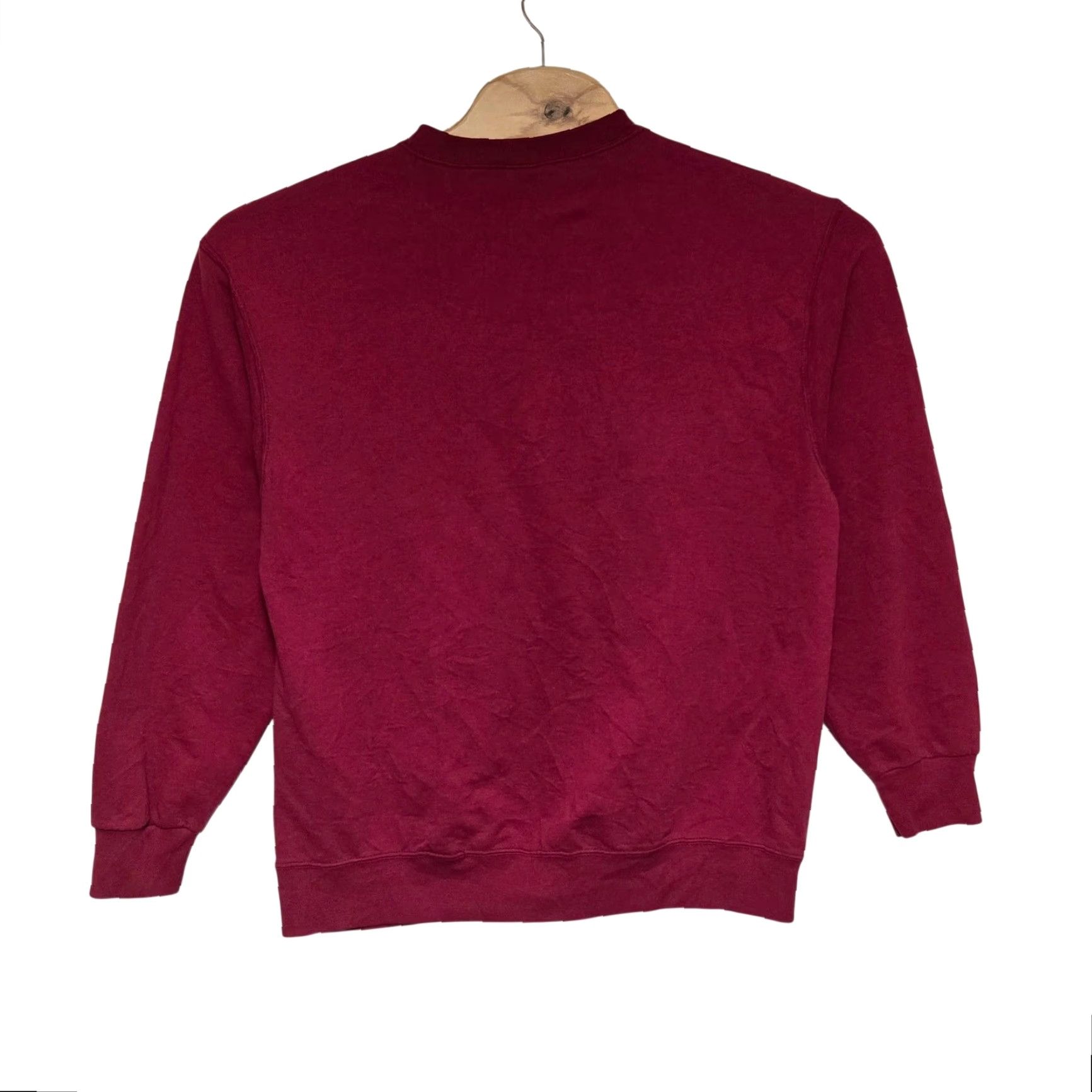 Fruit Of The Loom VINTAGE Bald Eagle Nature Sweatshirt Unisex Adults Large Red Mens Womens L Red Size US L / EU 52-54 / 3 - 6 Thumbnail