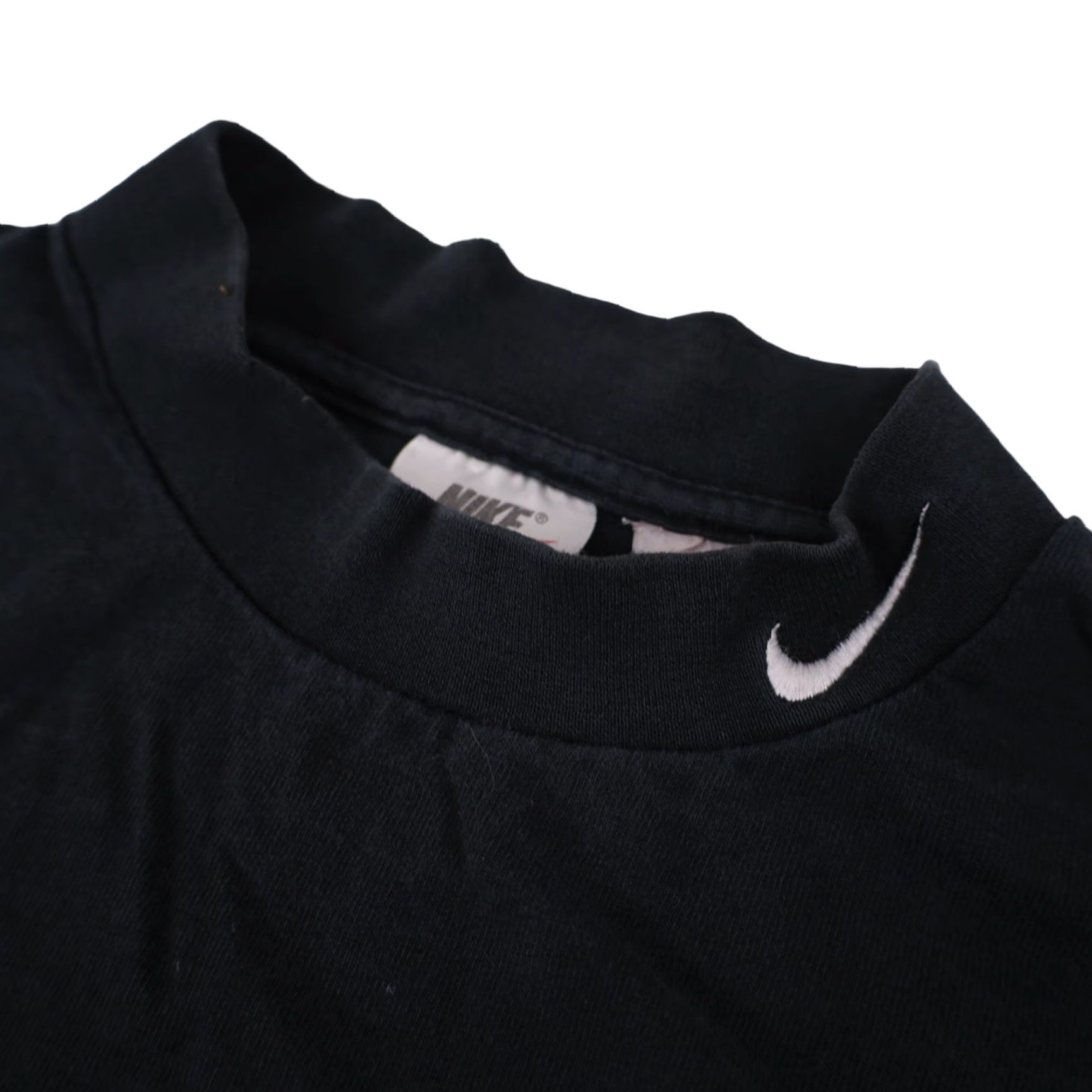 Nike VINTAGE Nike Mini Swoosh Mock Neck Shirt XXL Men Black 90s HPt? Size US XXL / EU 58 / 5 - 4 Thumbnail