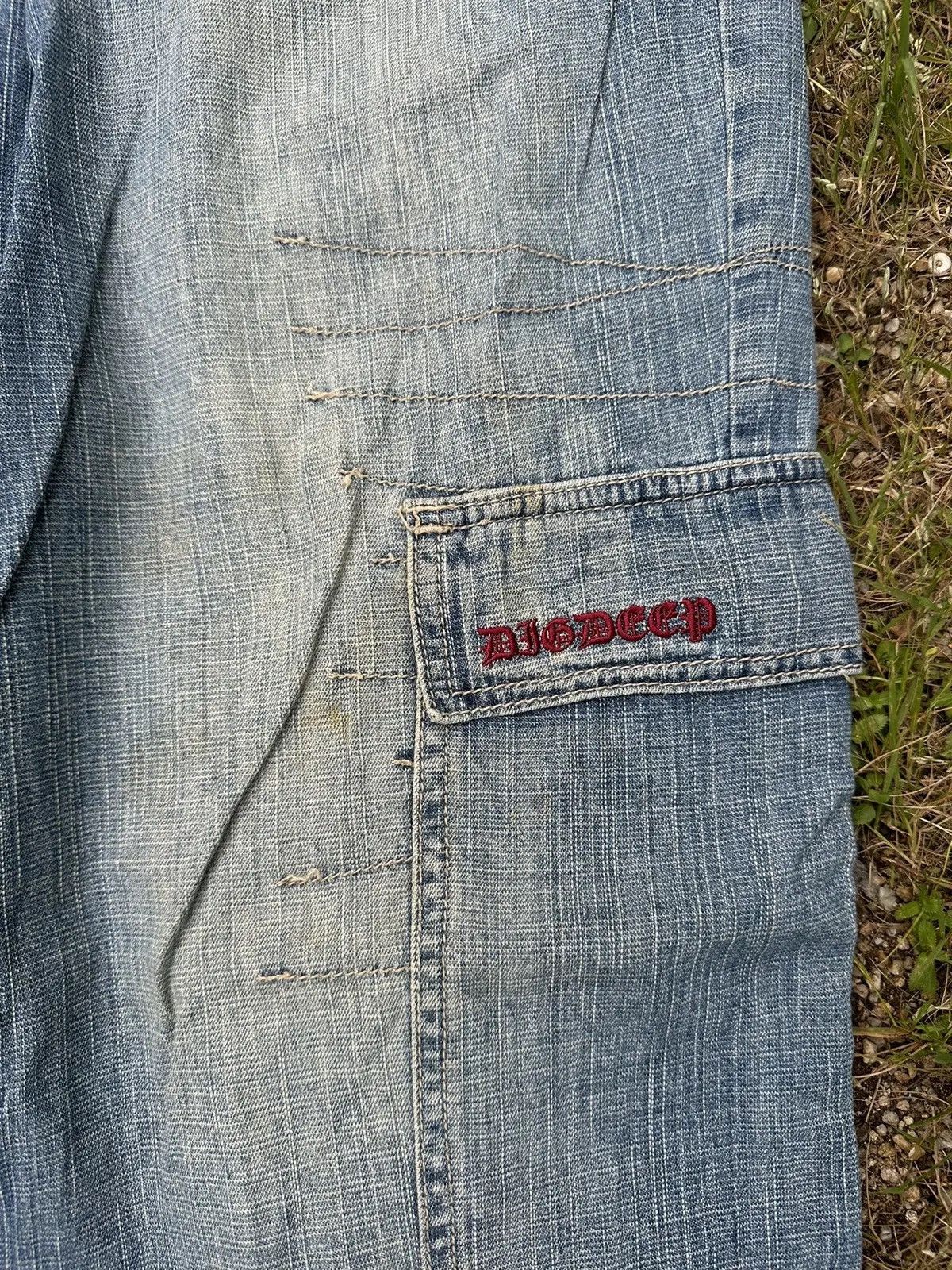 If Six Was Nine STEALS💥 JAPANESE BAGGY RAPPER PATCHWORK TRAVIS DENIM PANTS Size US 31 - 6 Thumbnail