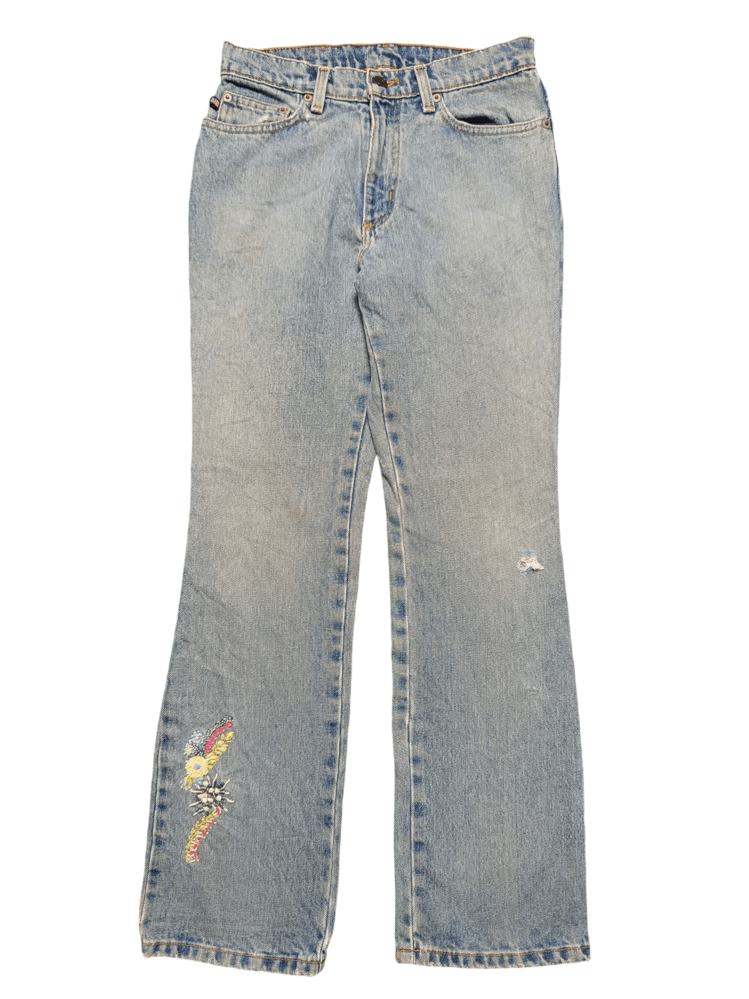 If Six Was Nine Flare Ralph Lauren Flora Jeans Bootcut Size US 27 - 4 Thumbnail