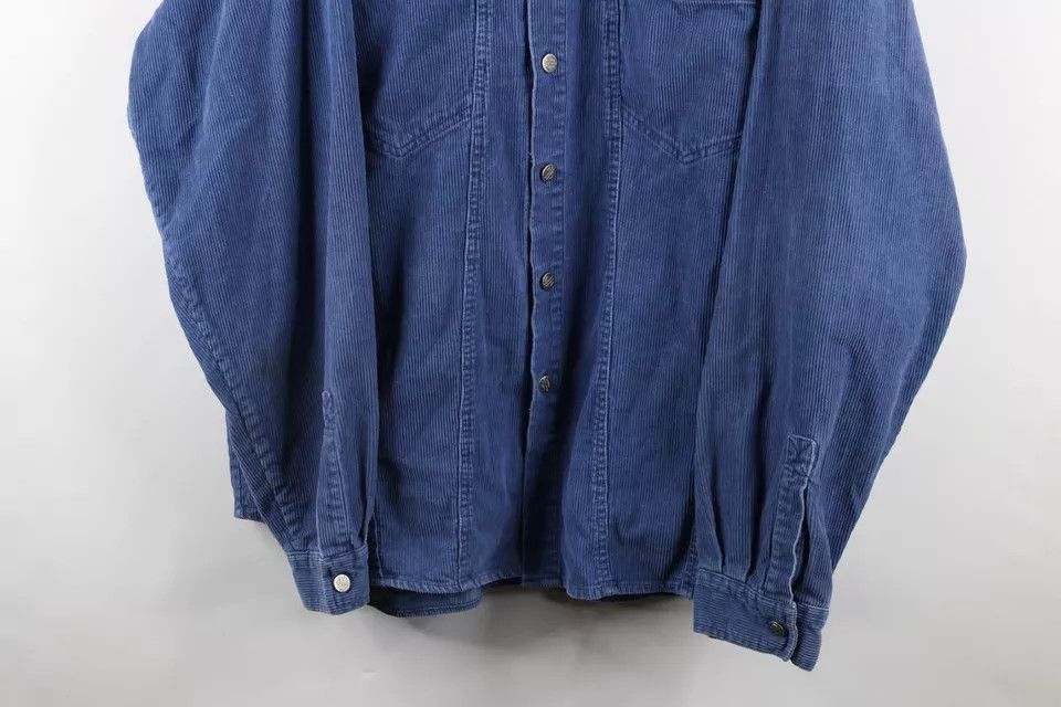 Harley Davidson × Vintage Vintage 90s Harley Davidson Spell Out Corduroy Button Shirt Size US XXL / EU 58 / 5 - 3 Thumbnail