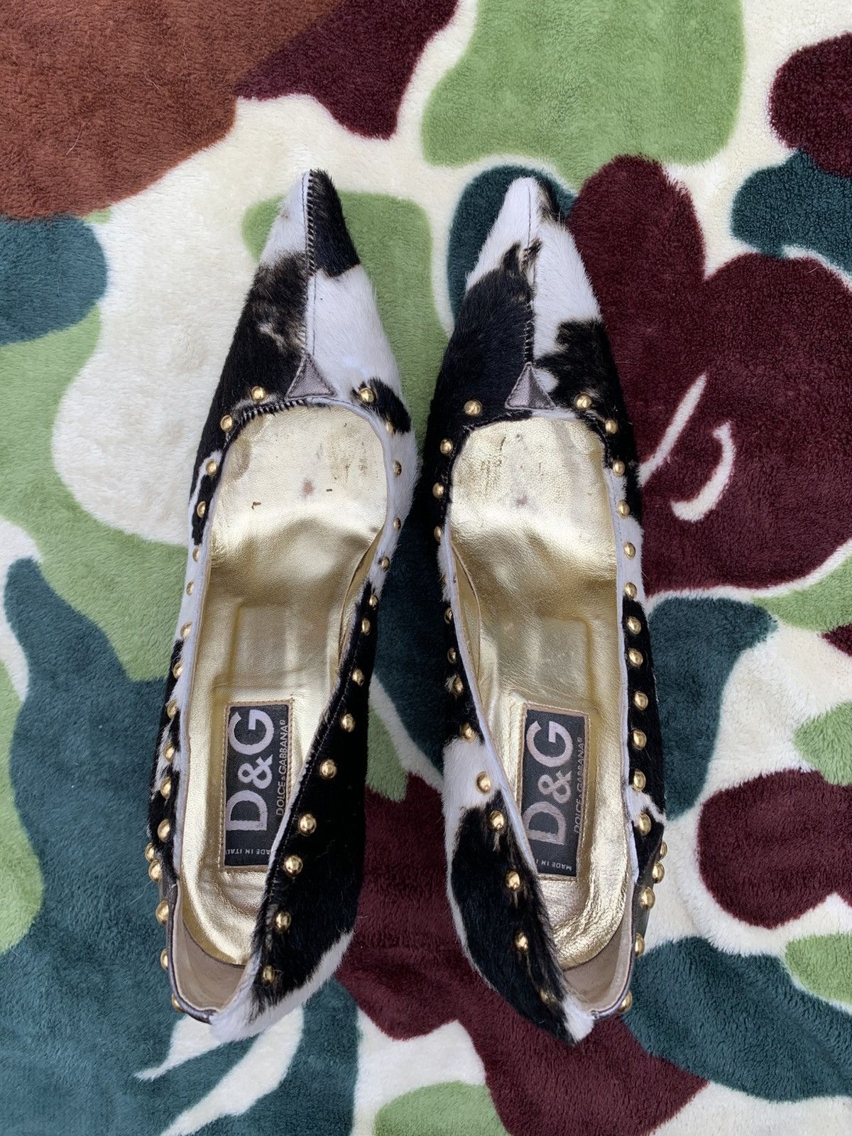 Dolce & Gabbana × Vintage Dolce & Gabbana Pony Pumps Size US 7.5 / IT 37.5 - 8 Thumbnail