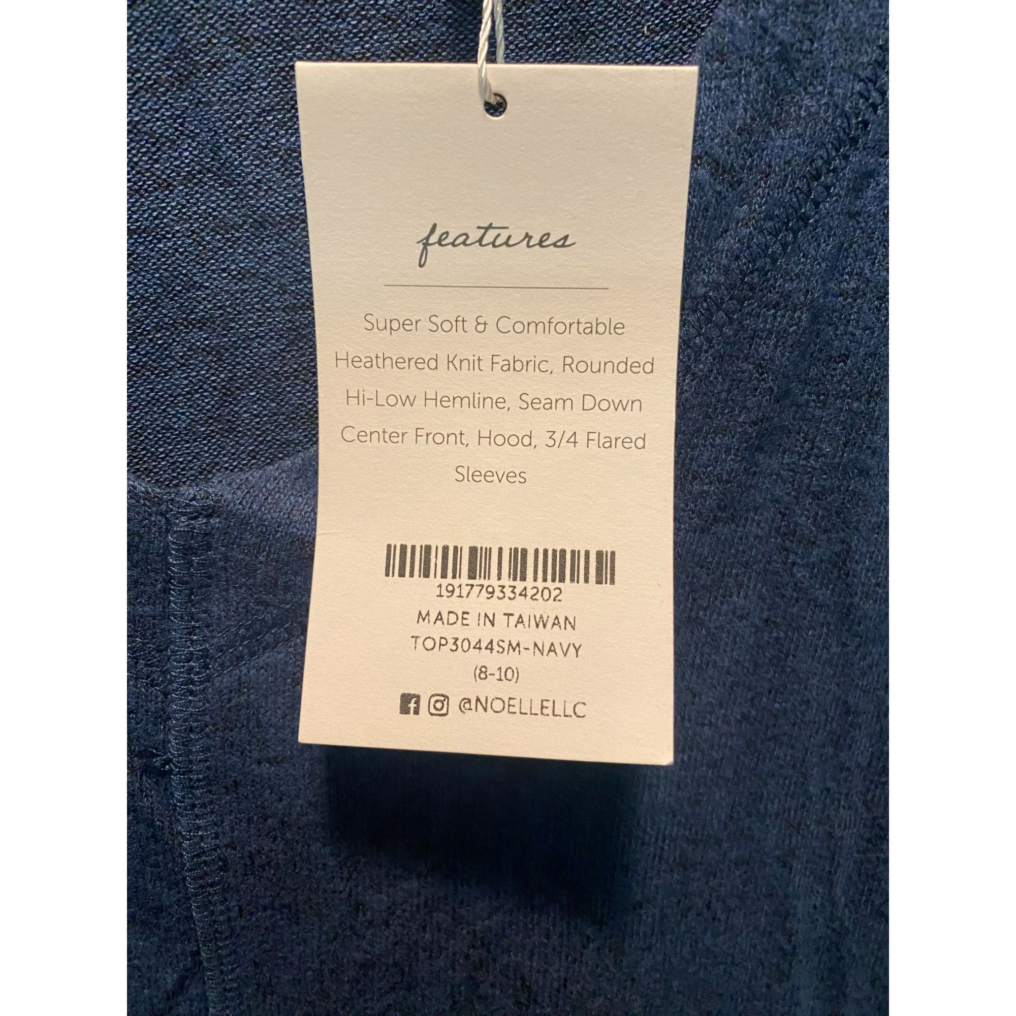 Other Body By Simply Noelle Heathered Navy Knit Hooded Top S/M Size S / US 4 / IT 40 - 5 Thumbnail
