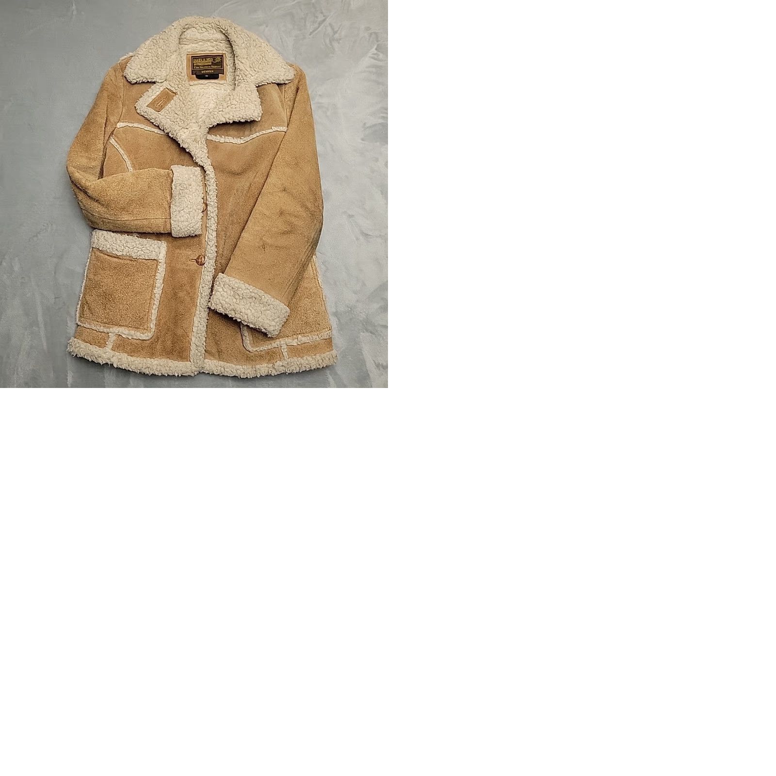 Vintage VINTAGE Miller Stockman Jacket Womens 12 Brown Suede Leather Sherpa Western Cowboy Coat All Seasons Wind-Resistant Size XL / US 12-14 / IT 48-50 - 10 Thumbnail