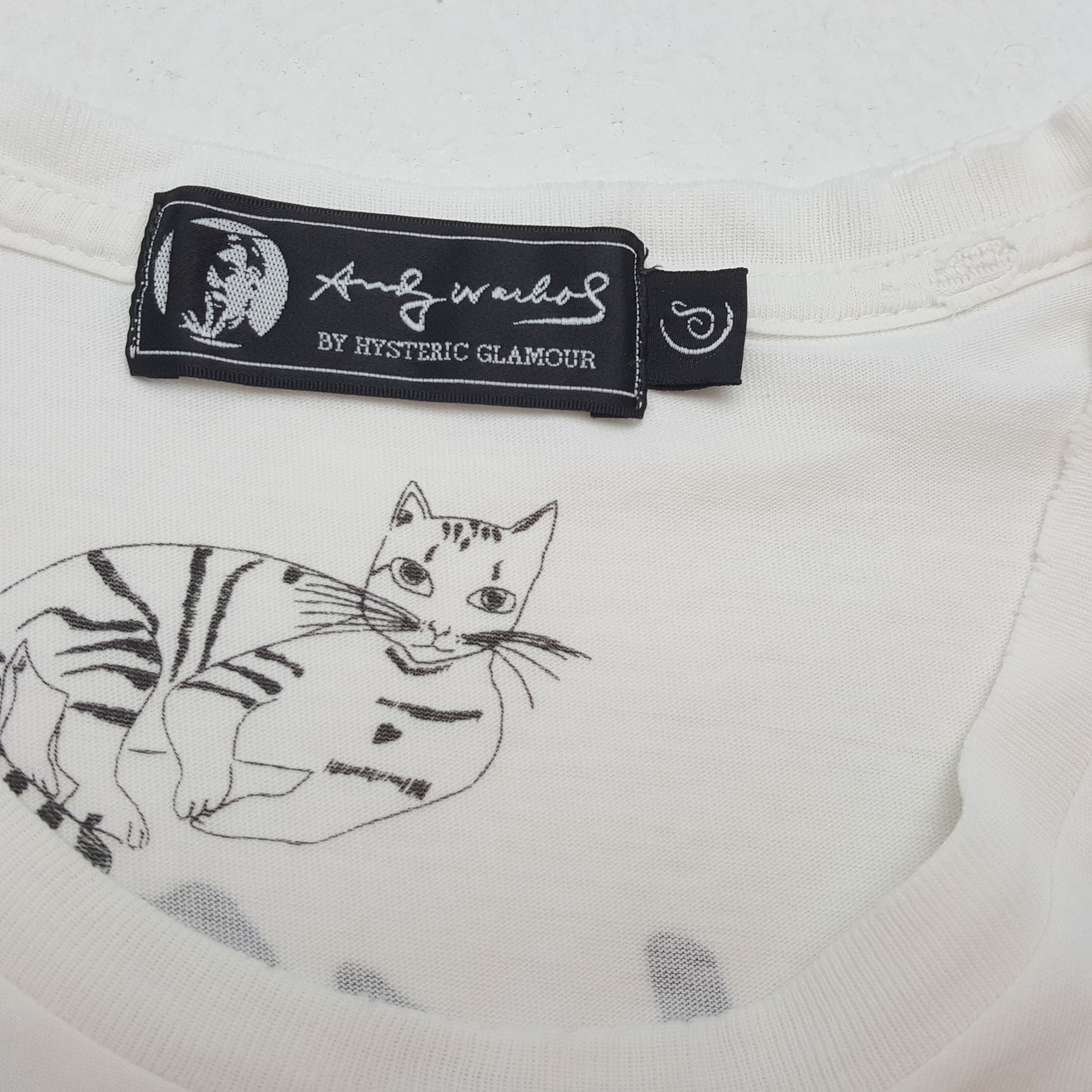 Andy Warhol × Hysteric Glamour × Vintage Andy Warhol By HYSTERIC GLAMOUR Japanese Streetwear Tshirt Size S / US 4 / IT 40 - 8 Thumbnail